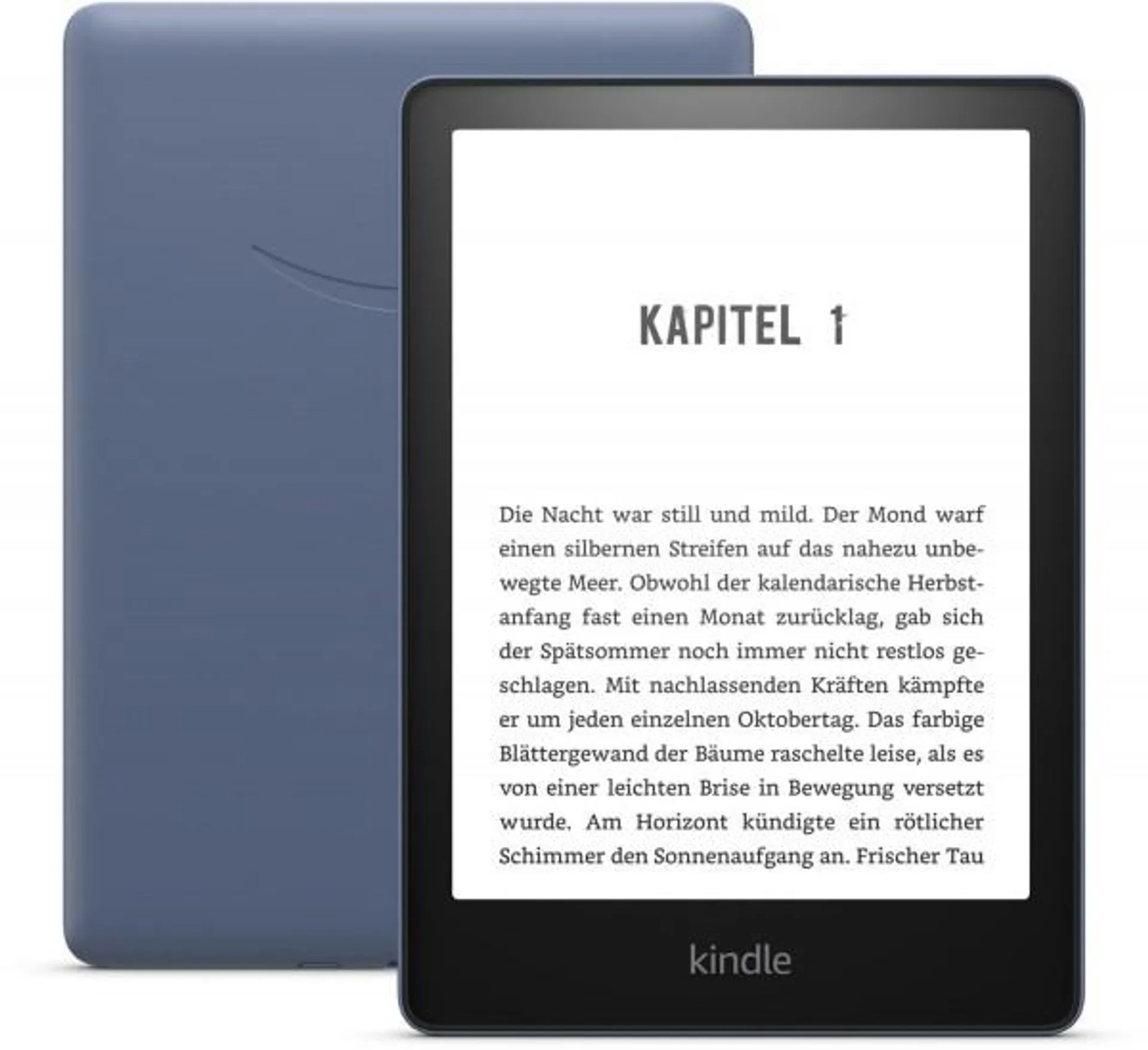 Amazon Kindle Paperwhite (16GB) E-Book Reader mit Spezialangeboten denimblau