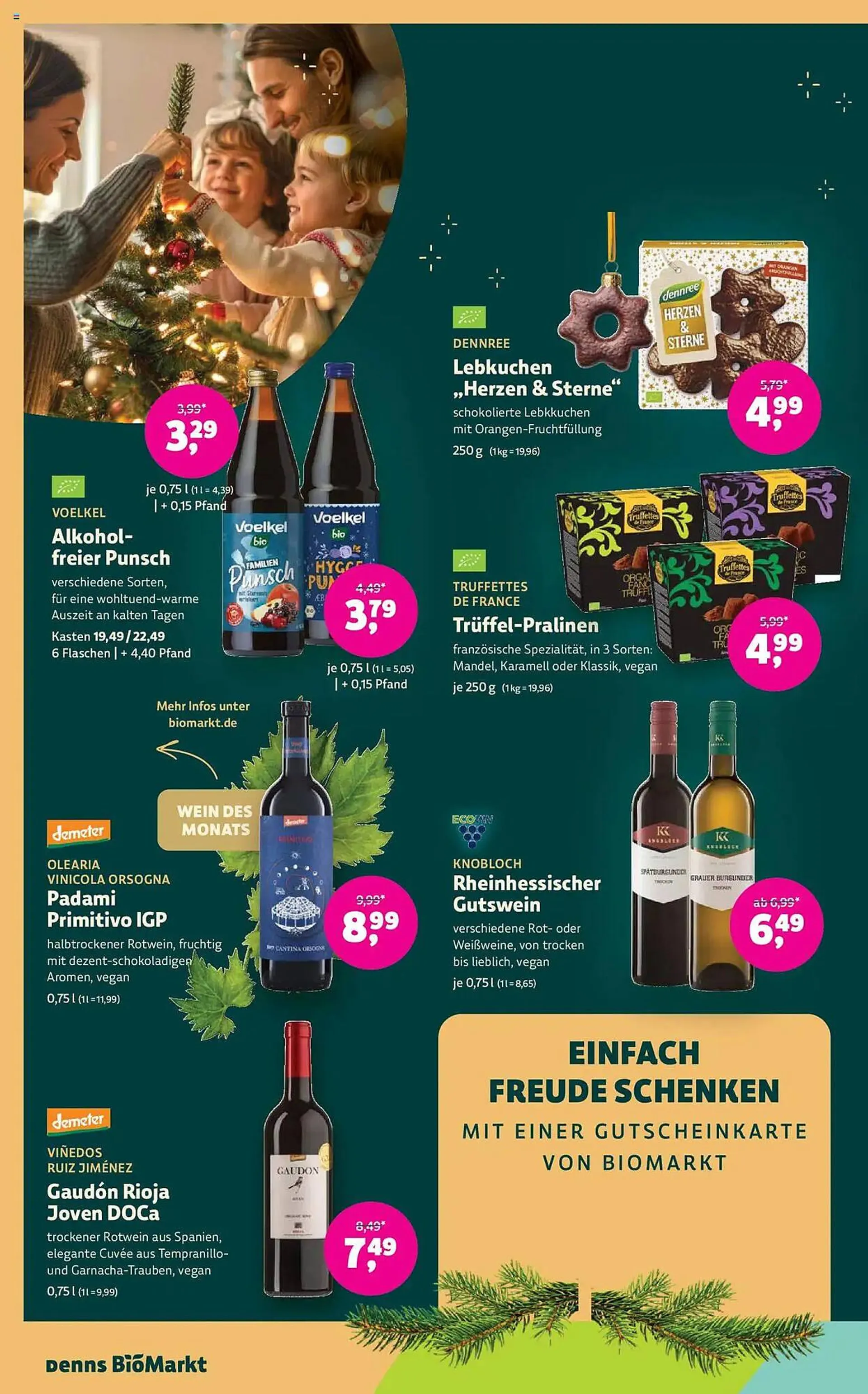 Biomarkt Prospekt von 4. Dezember bis 17. Dezember 2024 - Prospekt seite 12