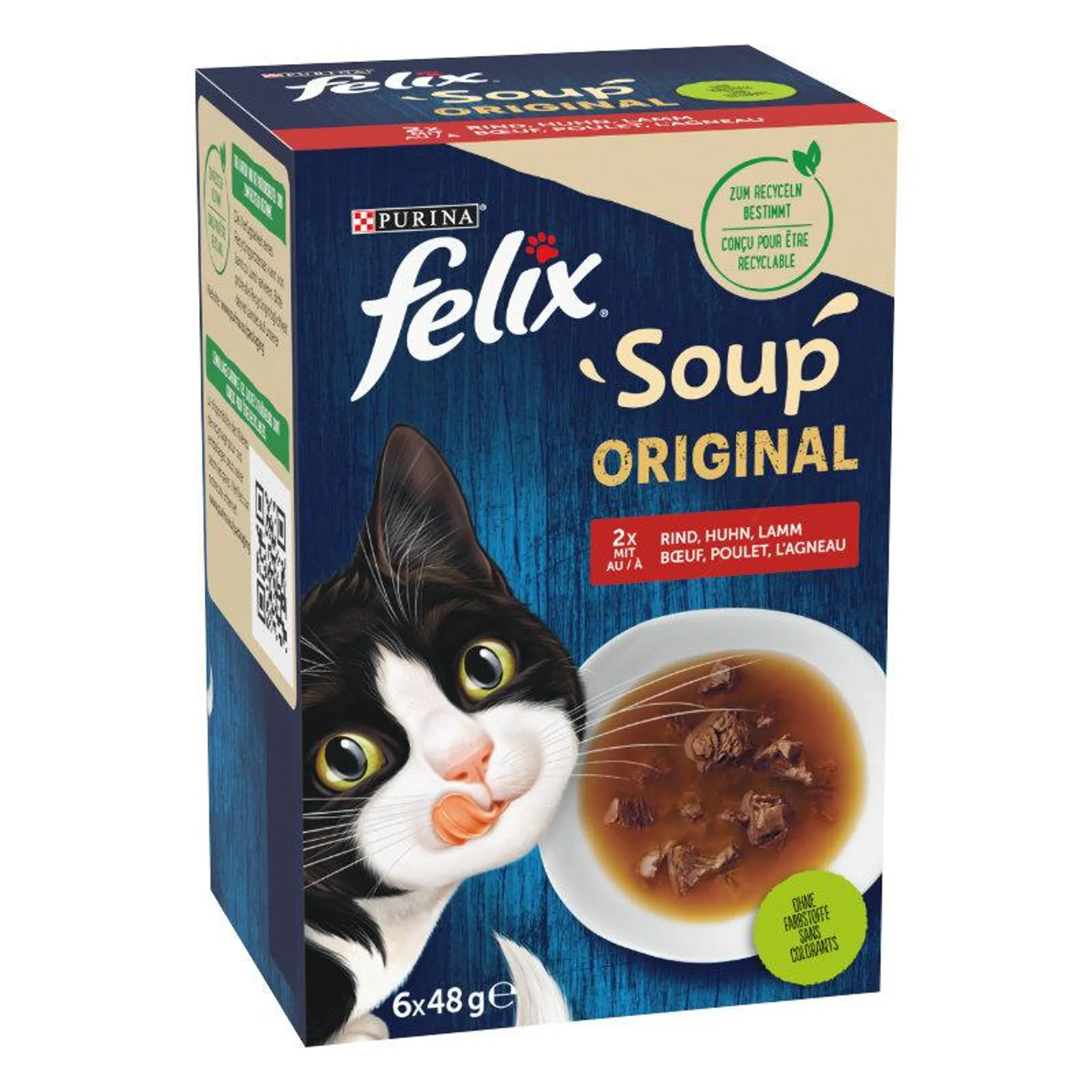 Felix Soup Suppe 6x48g Rind, Huhn, Lamm