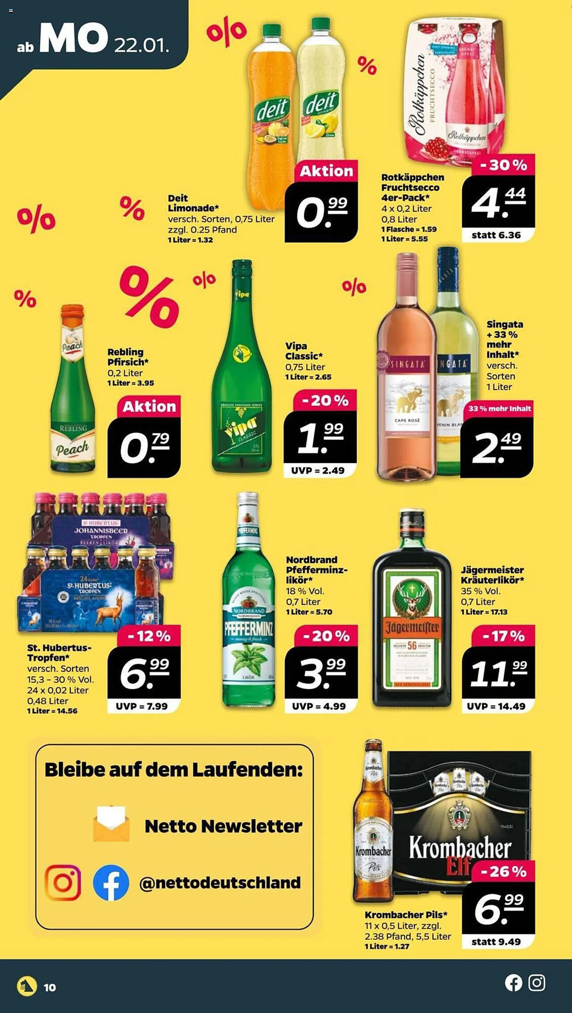 NETTO Prospekt von 22. Januar bis 27. Januar 2024 - Prospekt seite 10