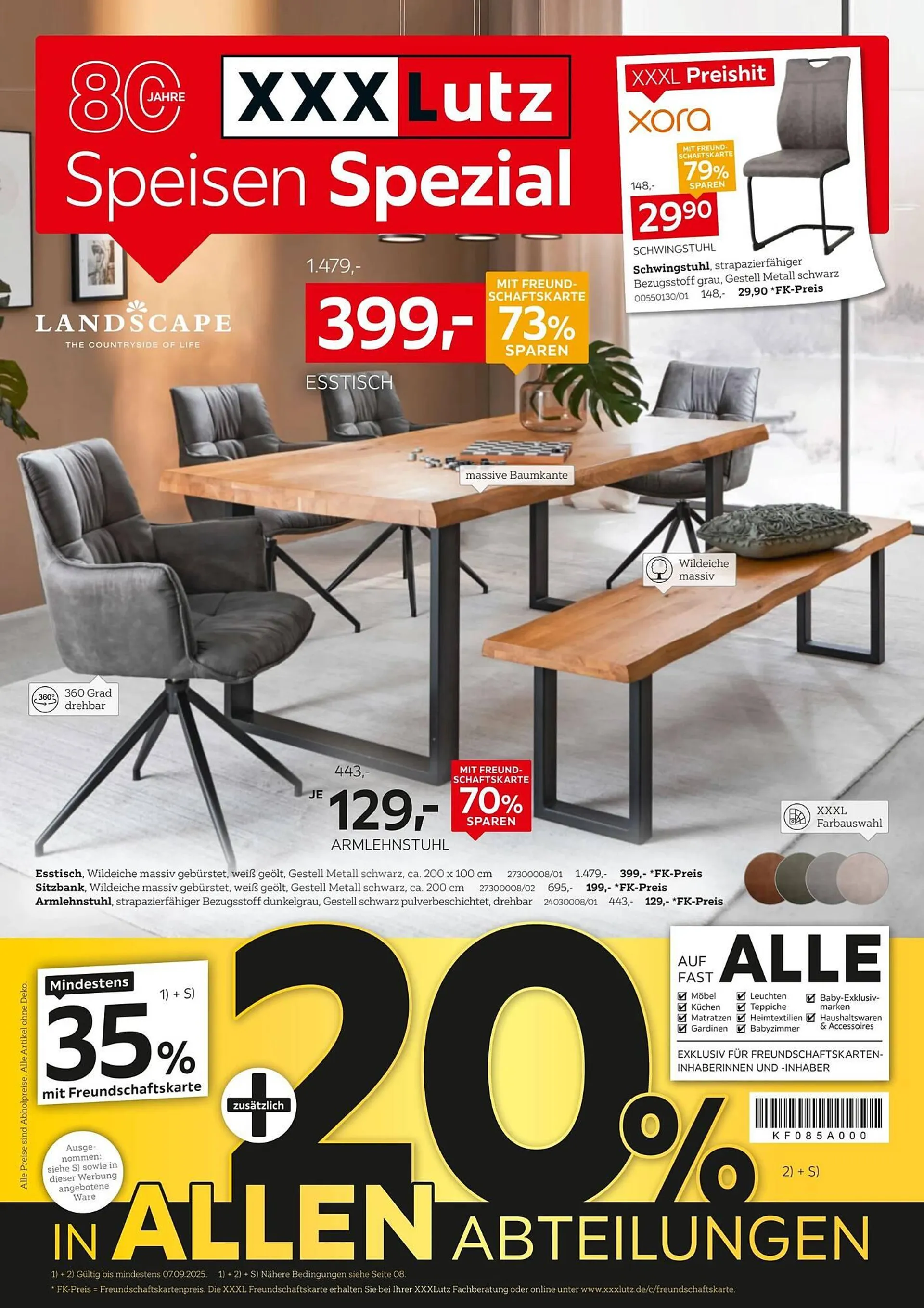 XXXLutz Prospekt von 25. August bis 8. September 2025 - Prospekt seite 1