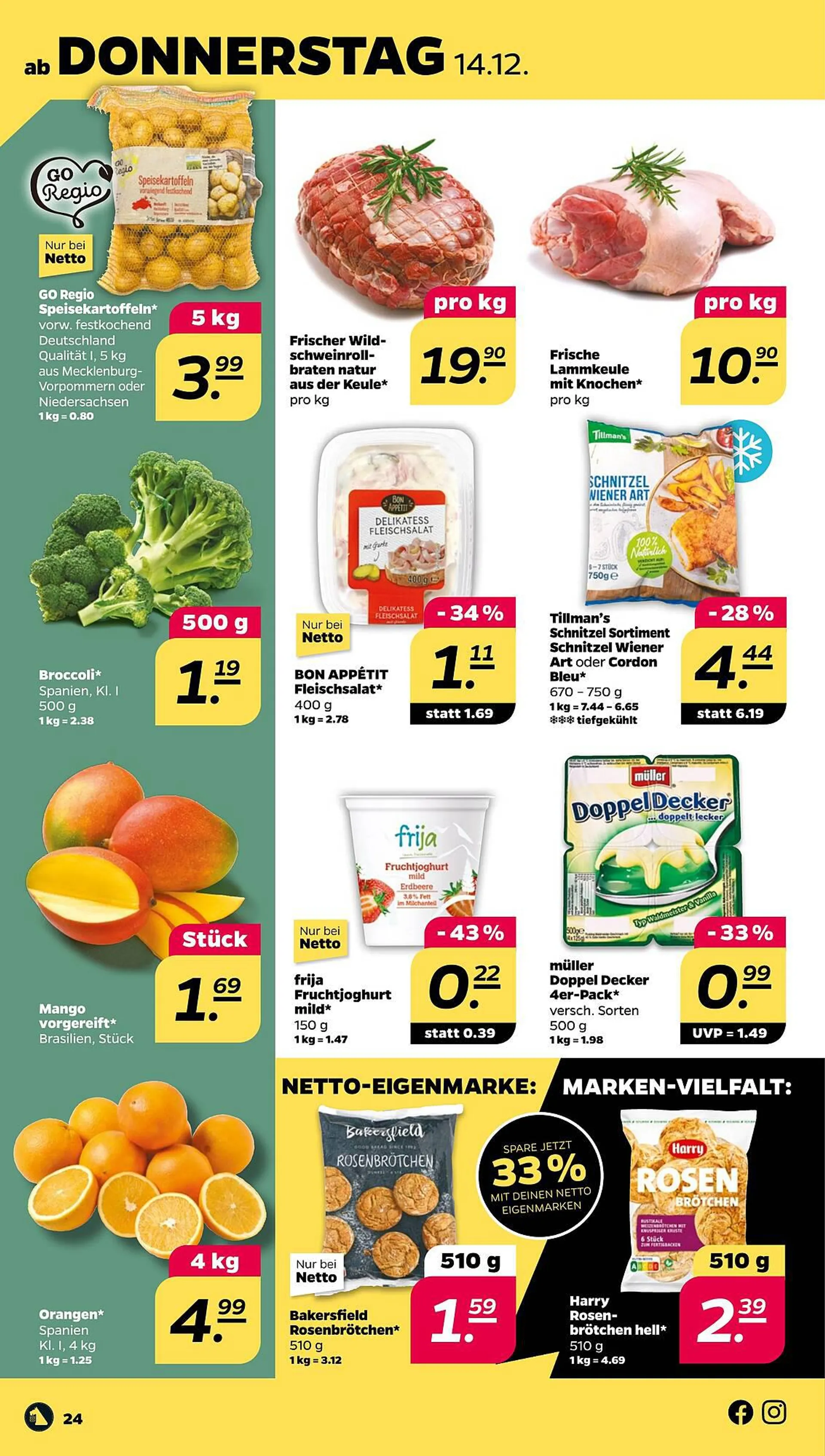 NETTO Prospekt von 11. Dezember bis 16. Dezember 2023 - Prospekt seite 24