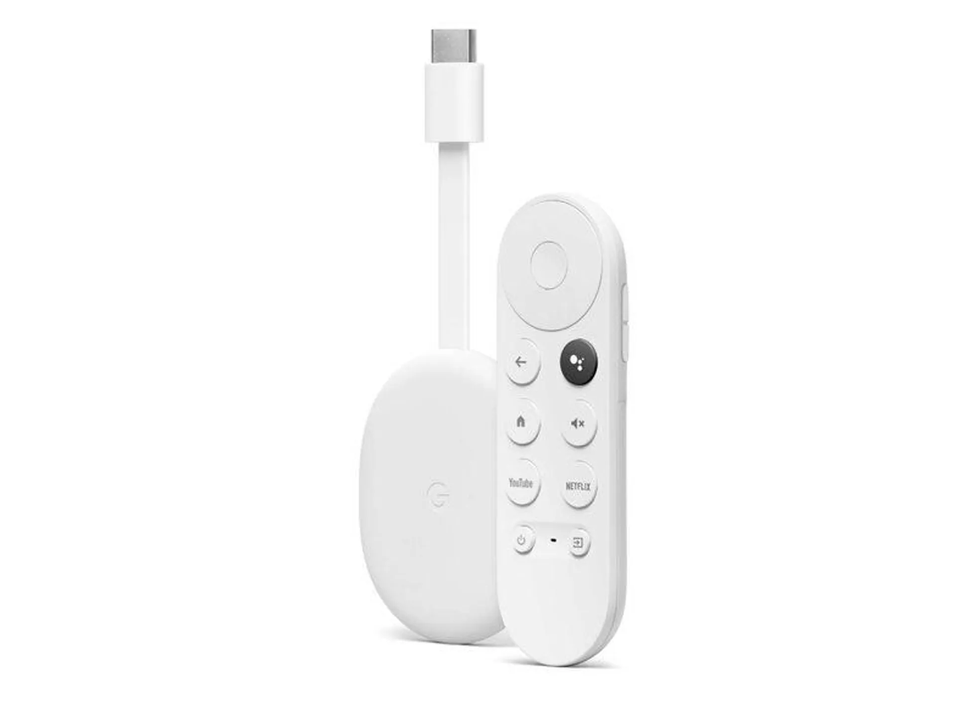 Google Chromecast mit Google TV, Streaming-Player, 4K, HDR, weiß