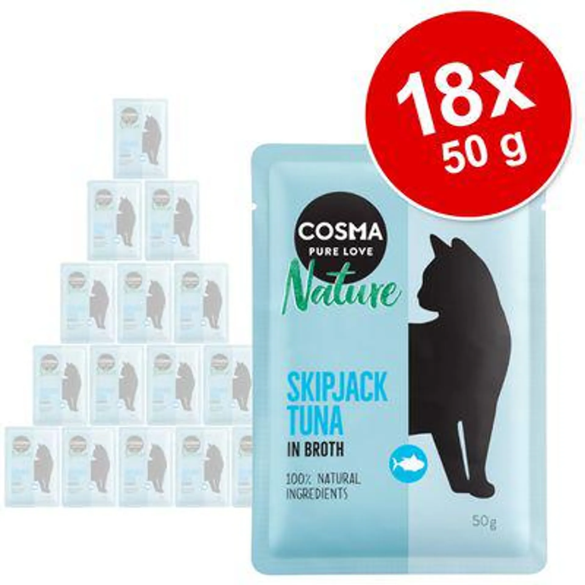 Sparpaket Cosma Nature Frischebeutel 18 x 50 g