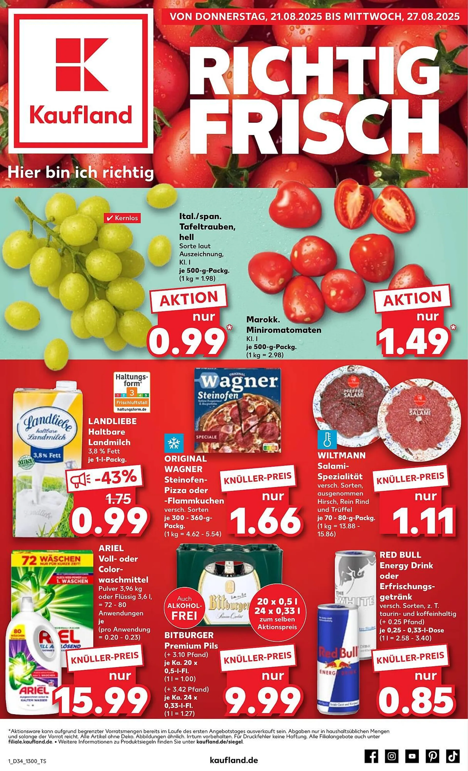Kaufland Prospekt von 18. August bis 23. August 2025 - Prospekt seite 1