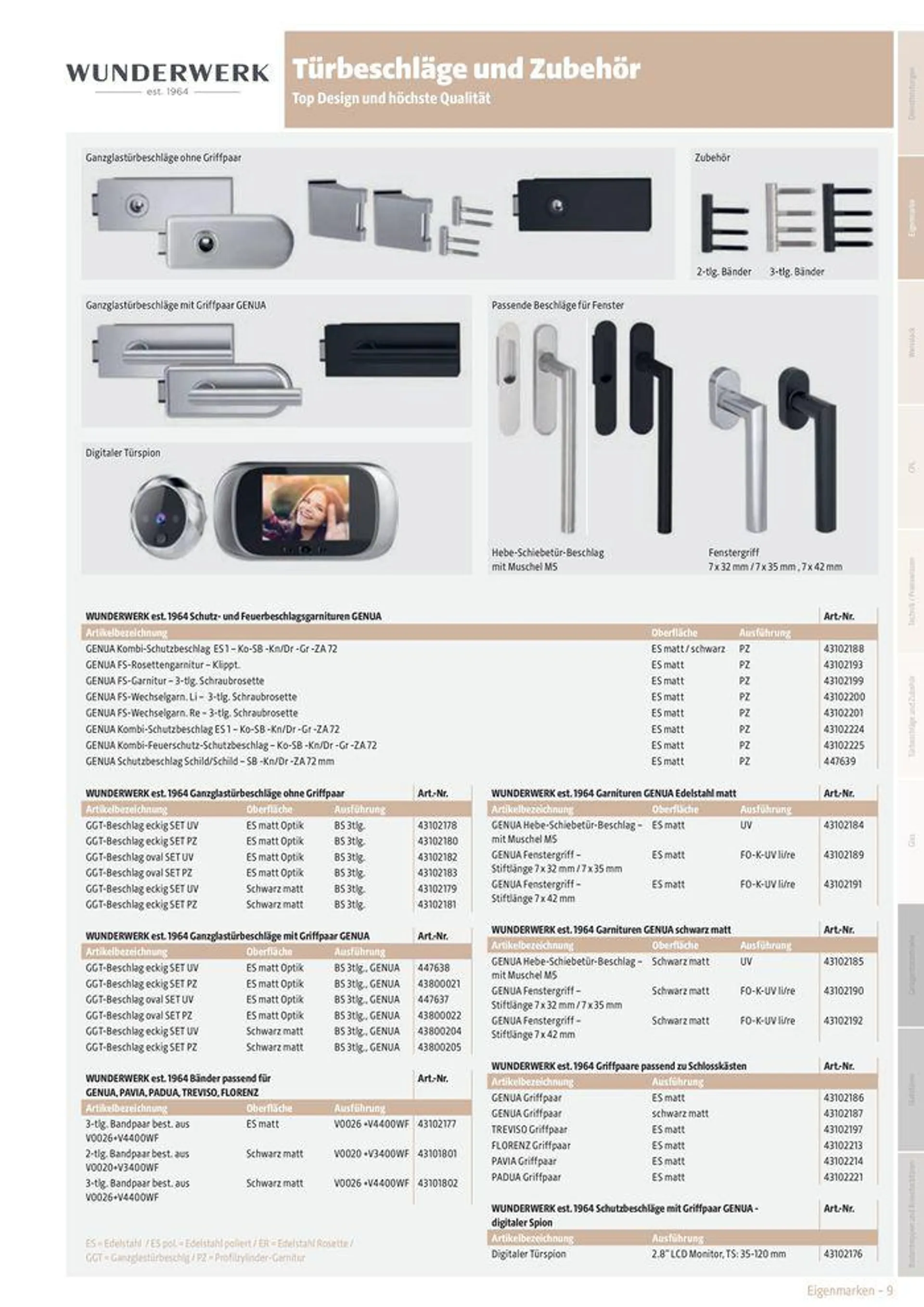 Der schnelle Türenkatalog 23/24 von 28. Februar bis 31. Dezember 2024 - Prospekt seite 9