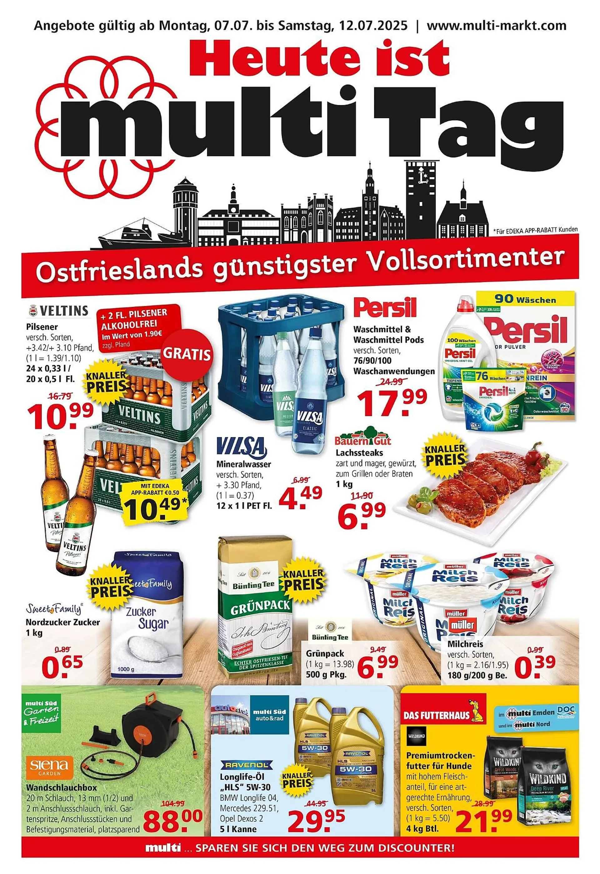 Multi Markt Prospekt von 7. Juli bis 12. Juli 2025 - Prospekt seite 1