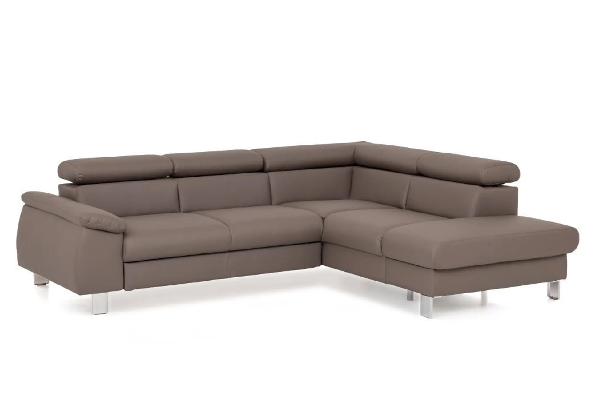 Eckschlafsofa mit Bettkasten Braun 207 x 249 cm MICKY