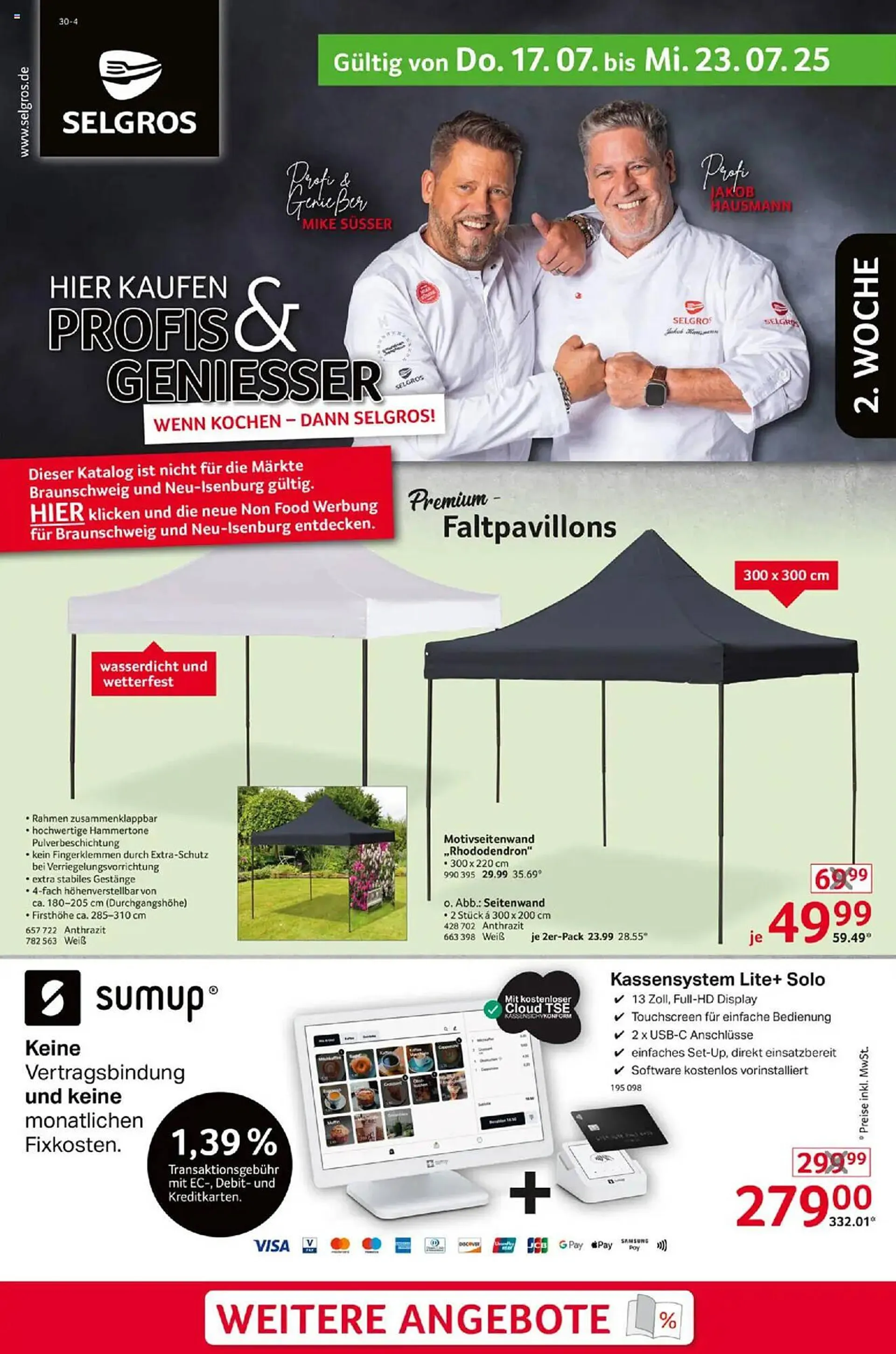 Selgros Prospekt von 17. Juli bis 23. Juli 2025 - Prospekt seite 1