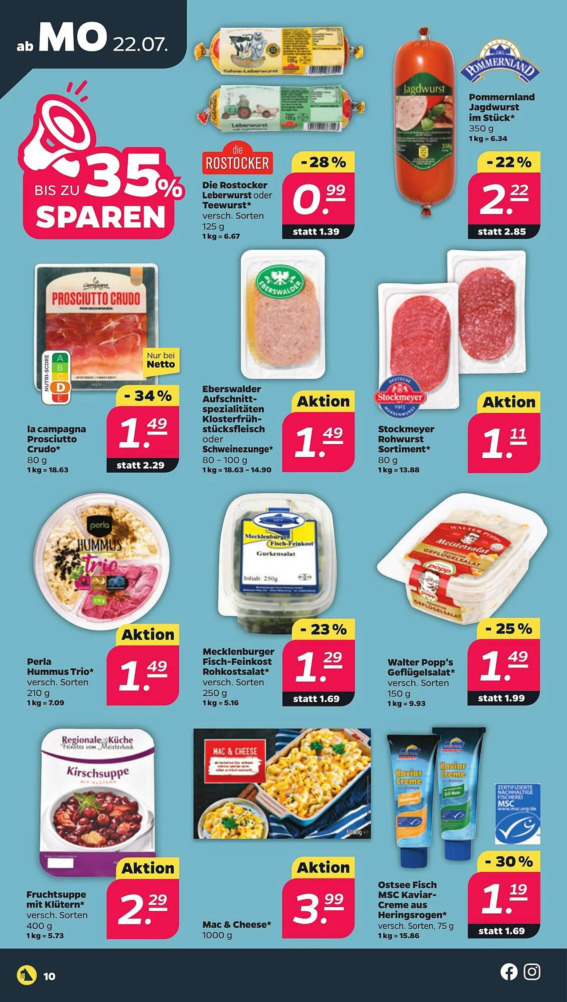 NETTO Prospekt von 22. Juli bis 27. Juli 2024 - Prospekt seite 10