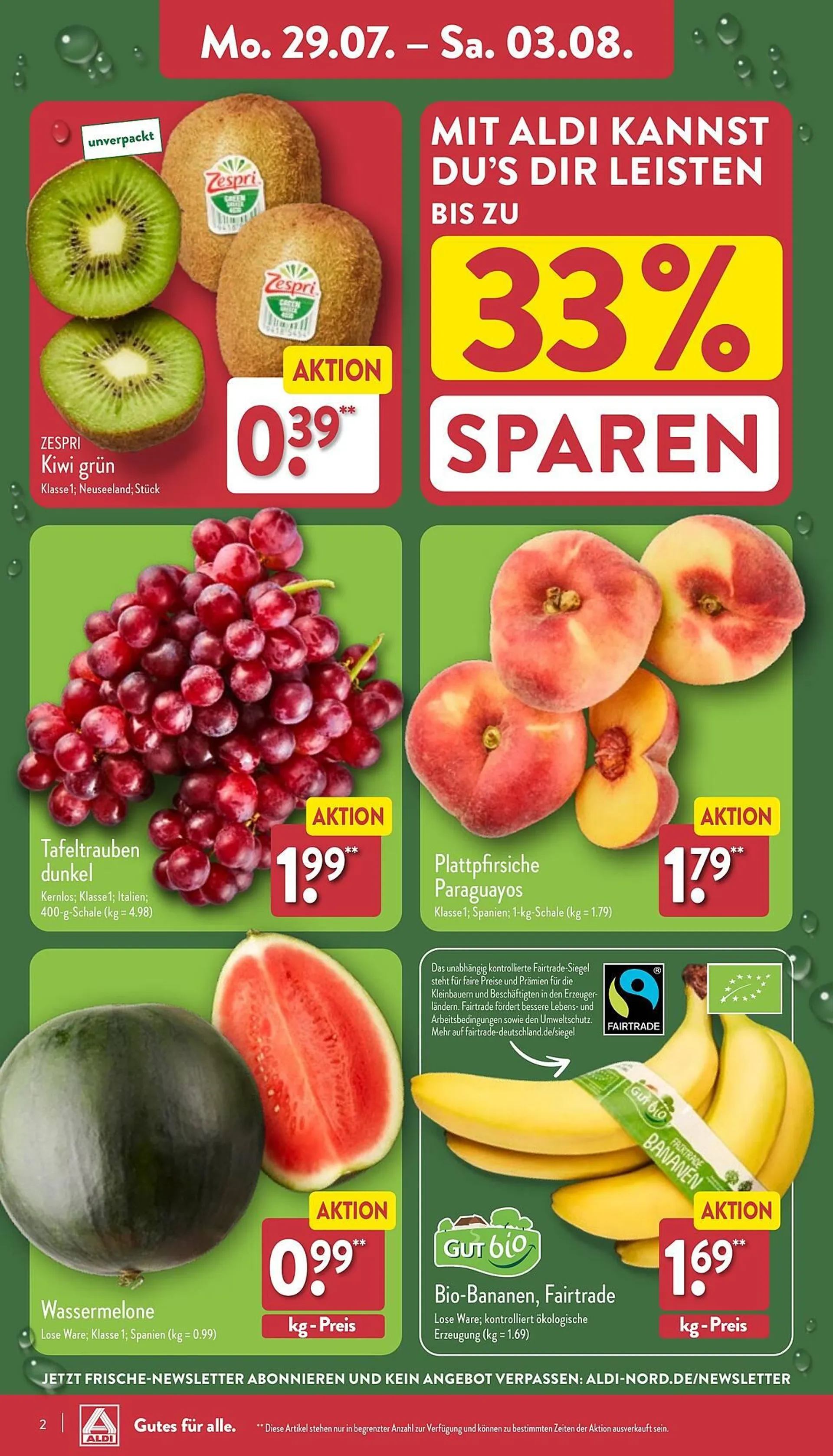 ALDI Nord Prospekte von 29. Juli bis 3. August 2024 - Prospekt seite 2