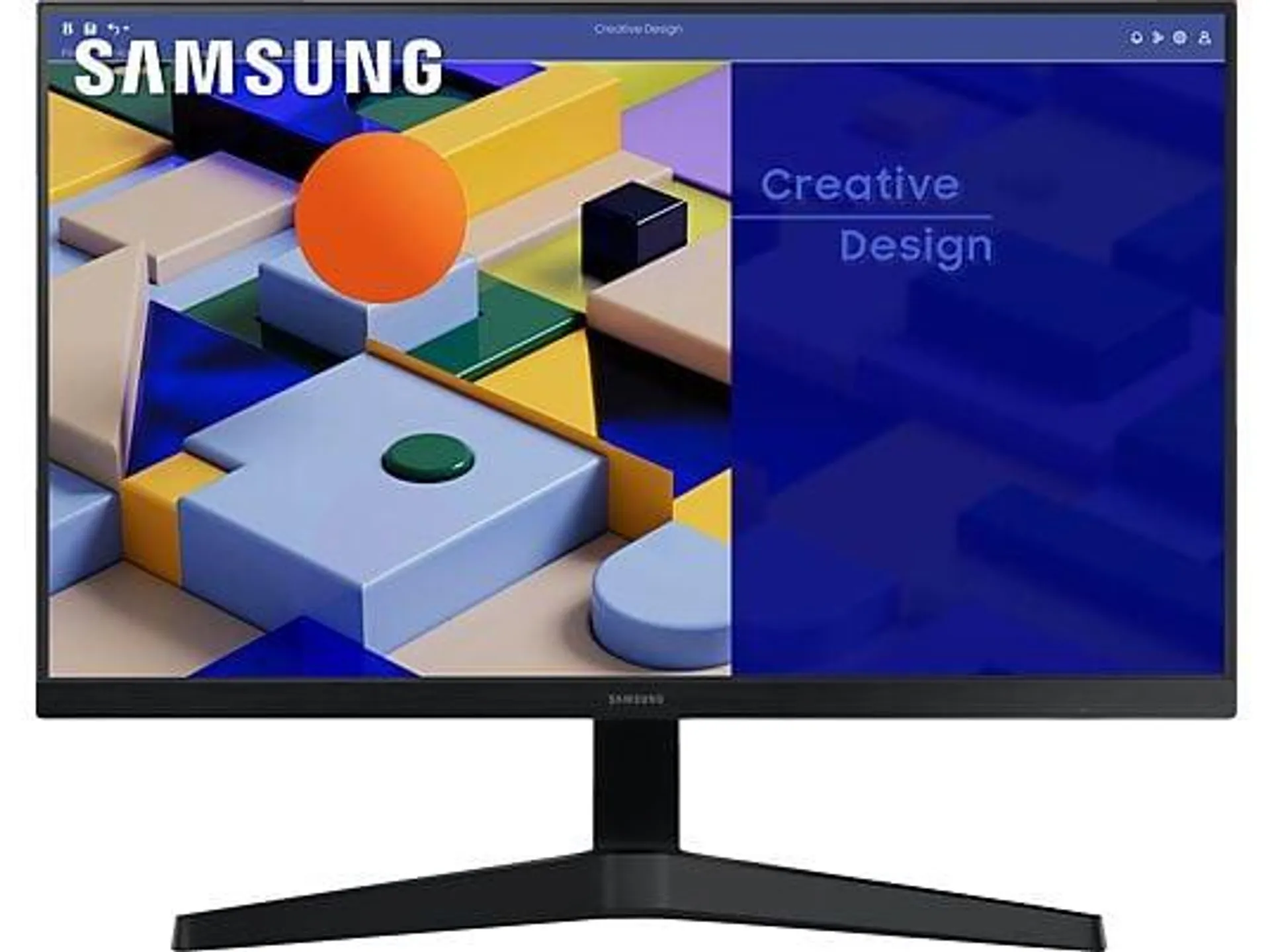 SAMSUNG S24C314EAU 24 Zoll Full-HD Monitor (5 ms Reaktionszeit, 75 Hz)