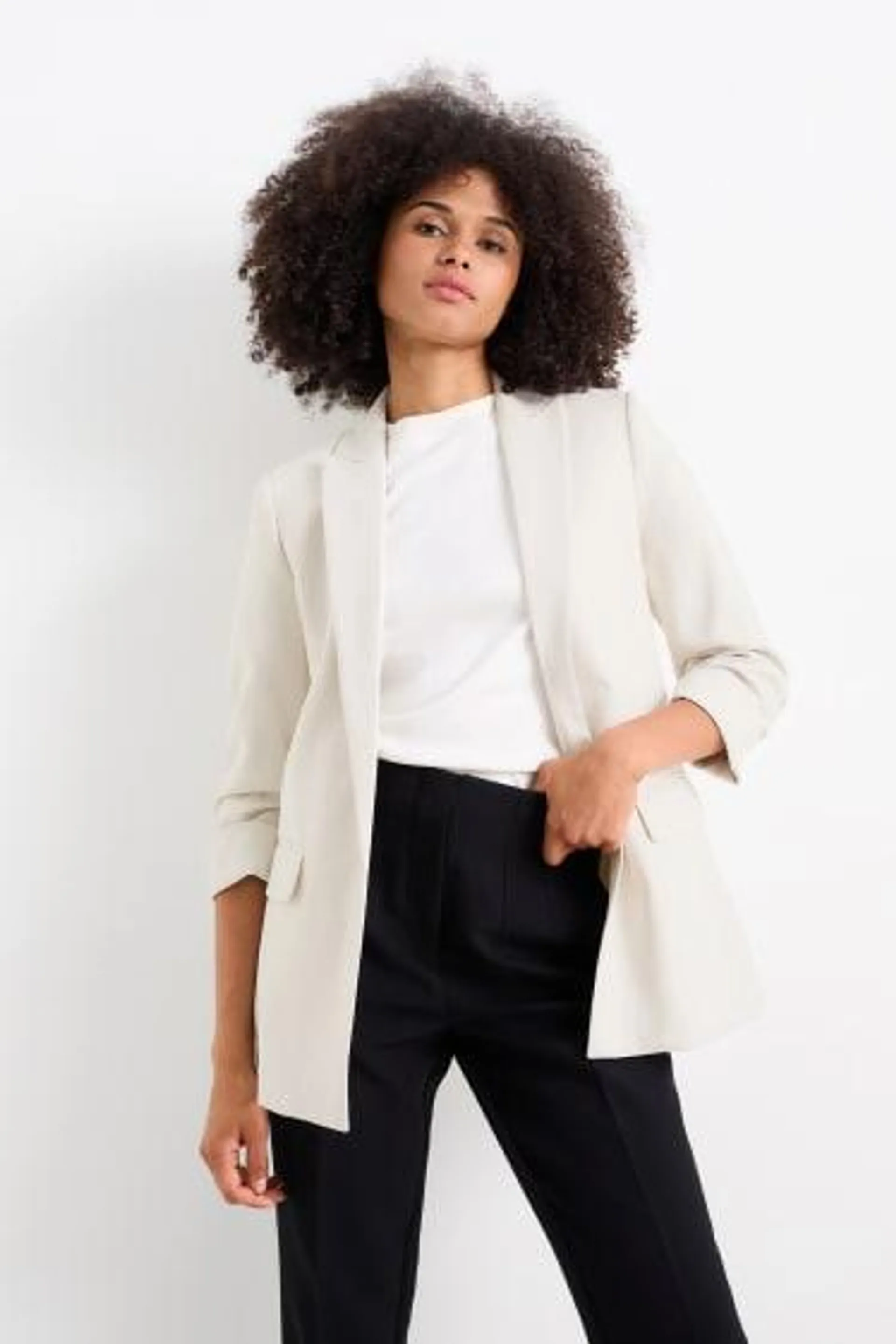 Business long blazer - relaxed fit