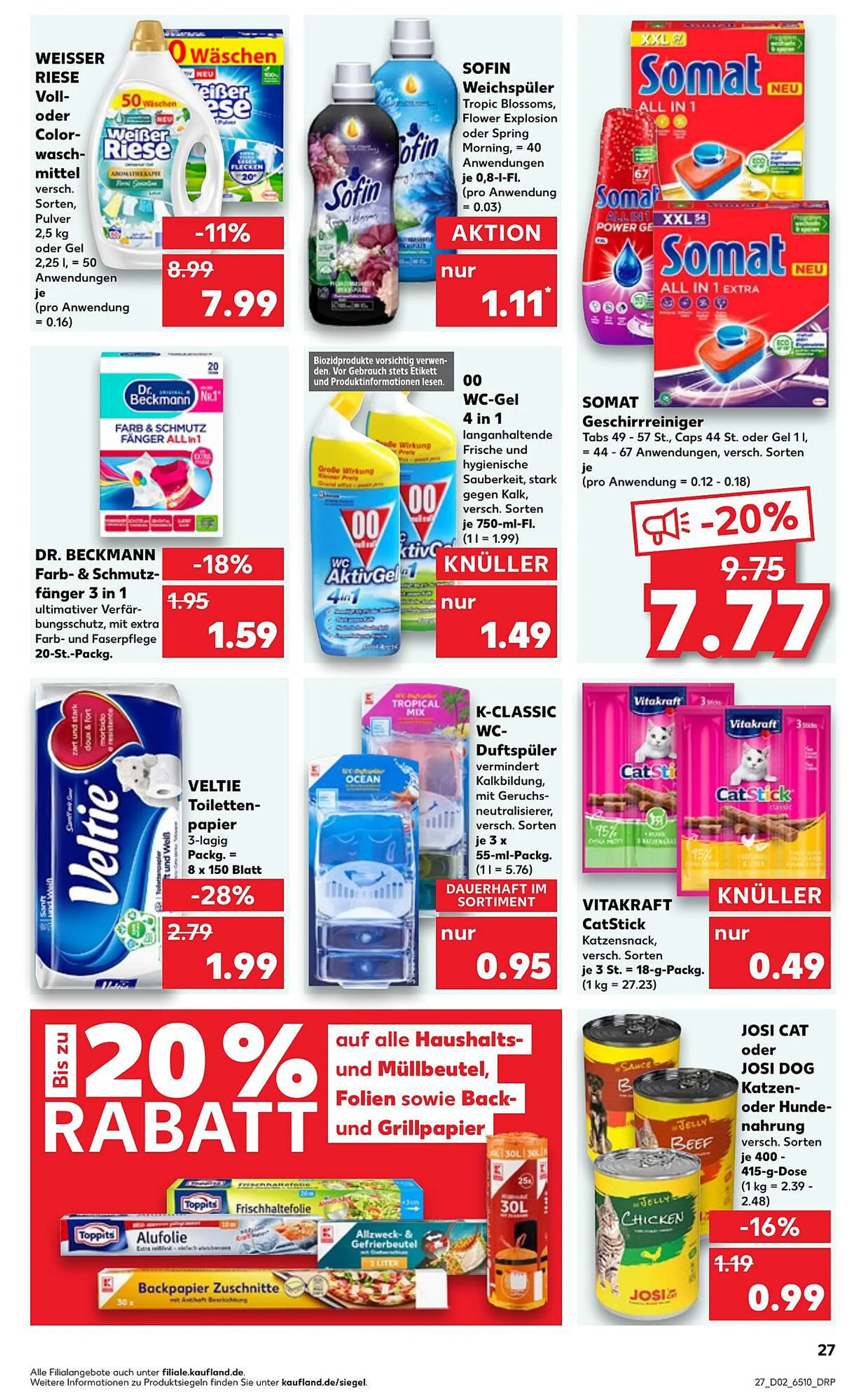 Kaufland Prospekt von 11. Januar bis 17. Januar 2024 - Prospekt seite 27