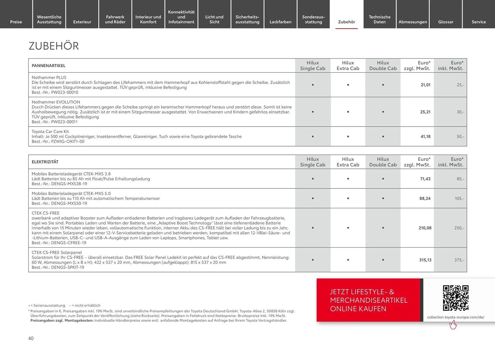 Toyota Prospekt von 10. August bis 10. August 2025 - Prospekt seite 40