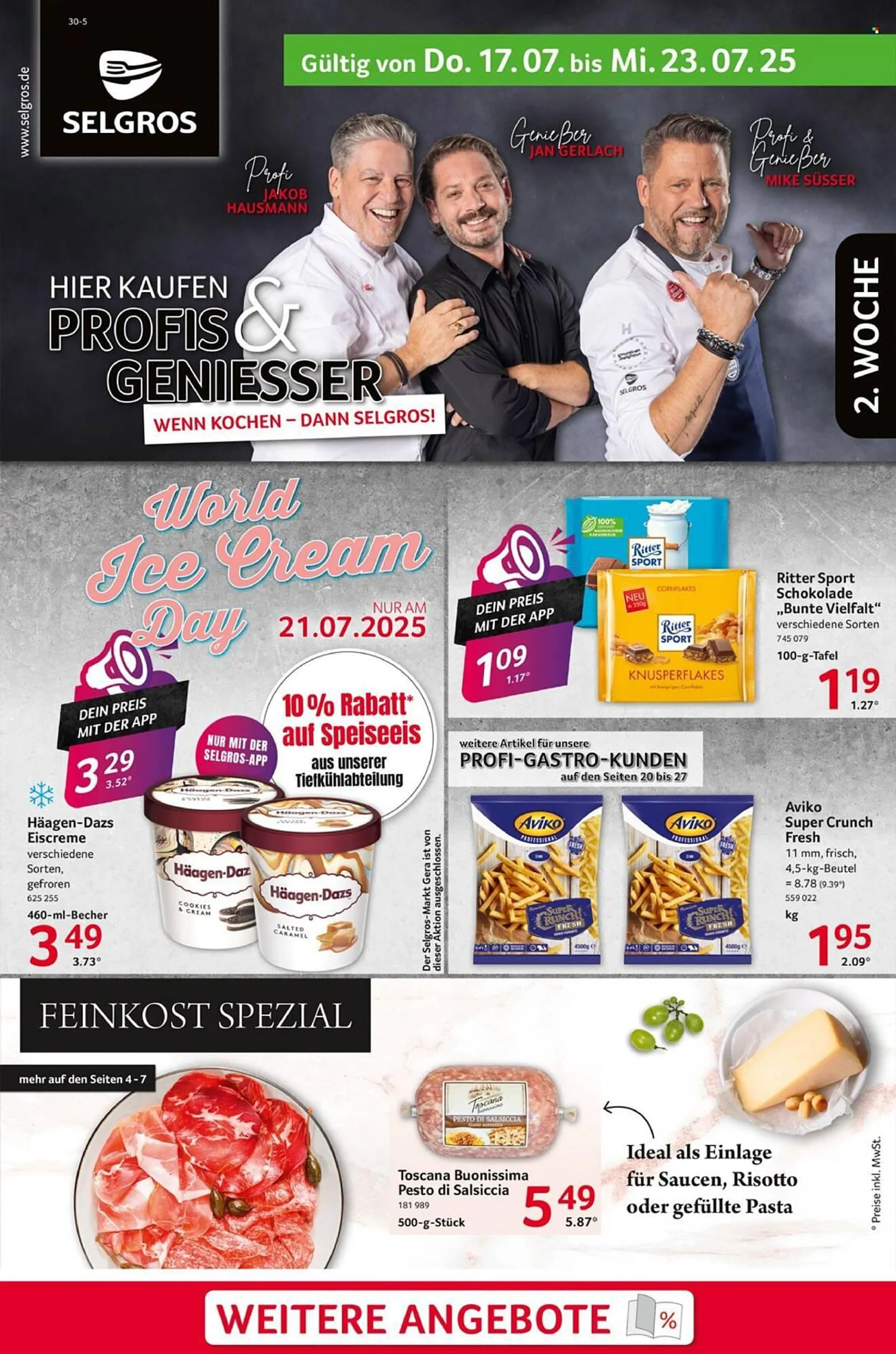 Selgros Prospekt von 17. Juli bis 23. Juli 2025 - Prospekt seite 1