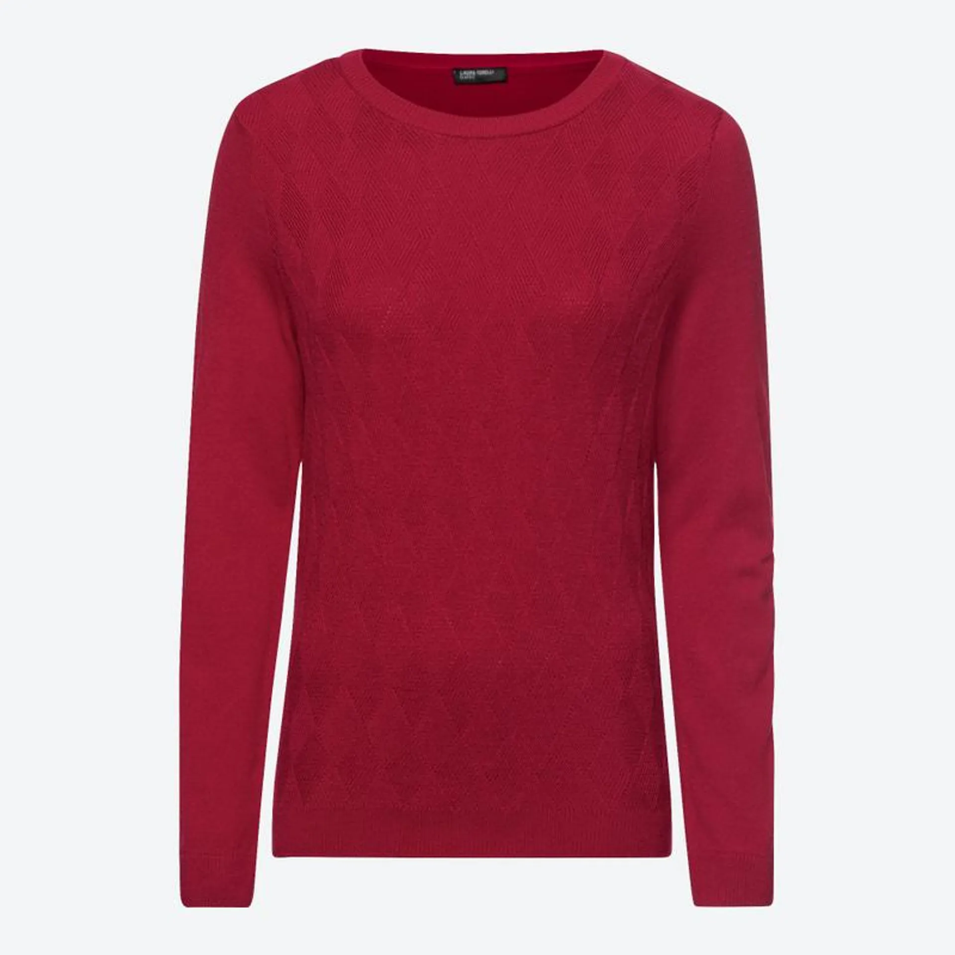 Damen-Pullover mit Strick-Muster