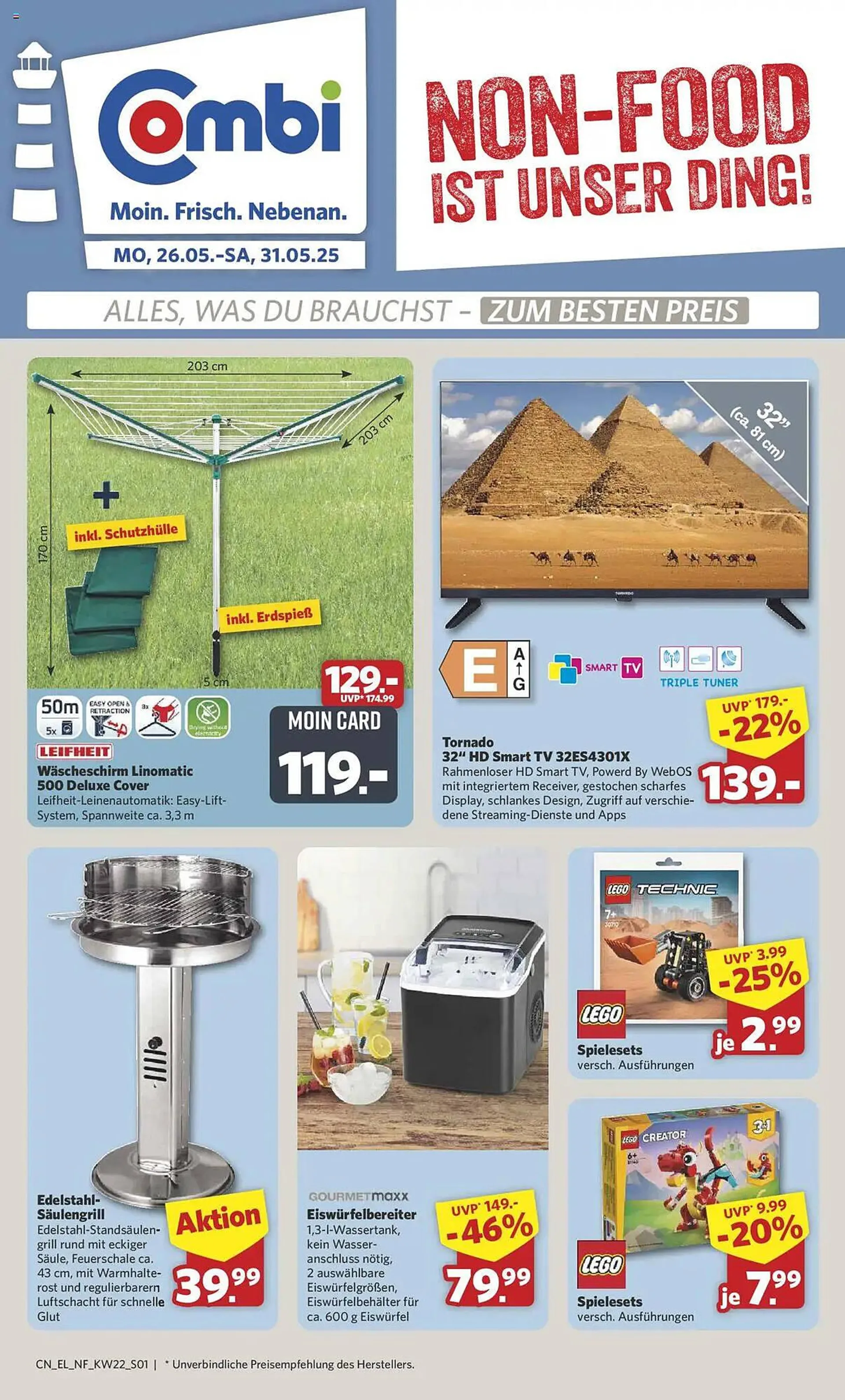 Combi Prospekt von 26. Mai bis 31. Mai 2025 - Prospekt seite 1
