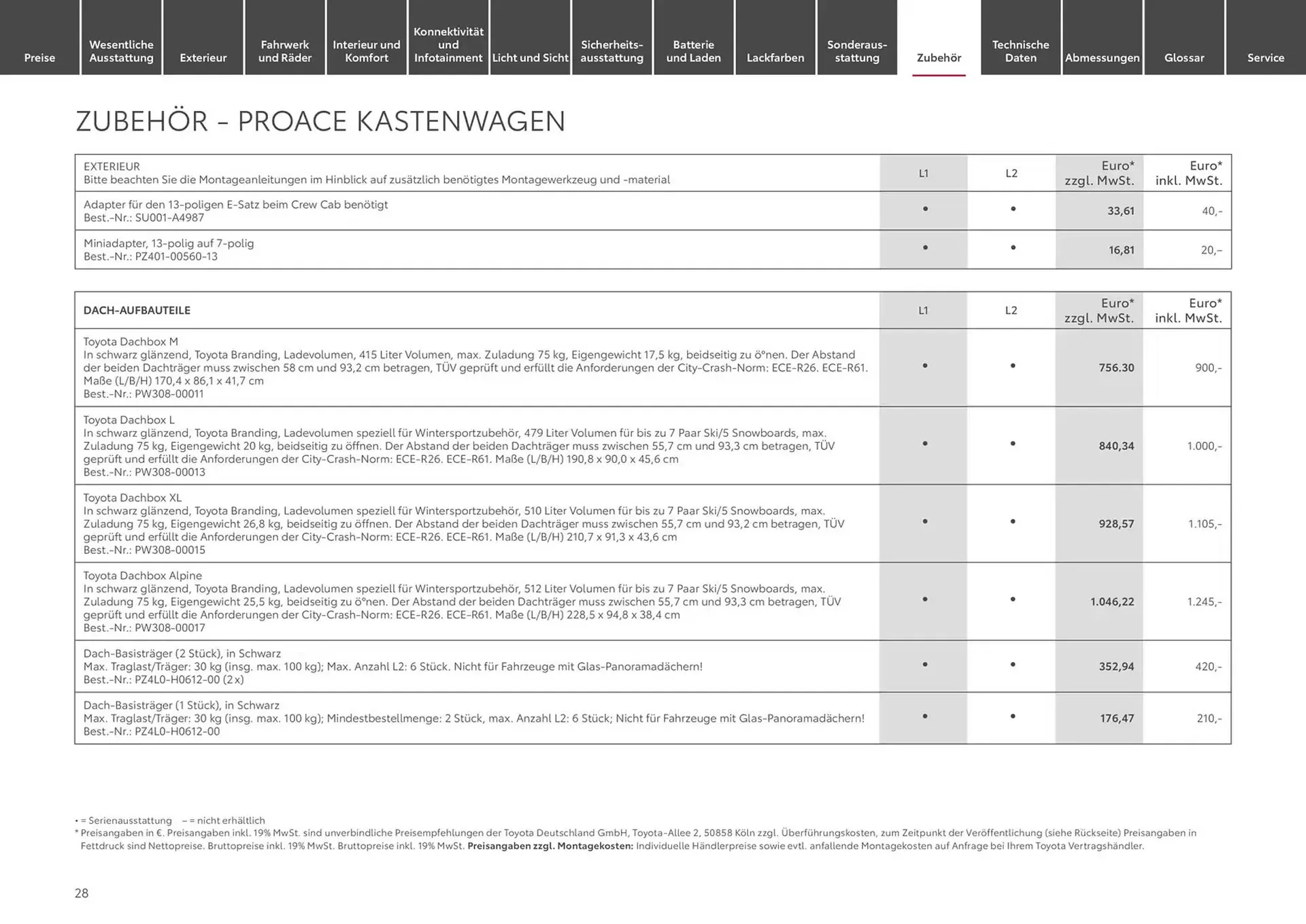 Toyota Prospekt von 13. November bis 13. November 2025 - Prospekt seite 28