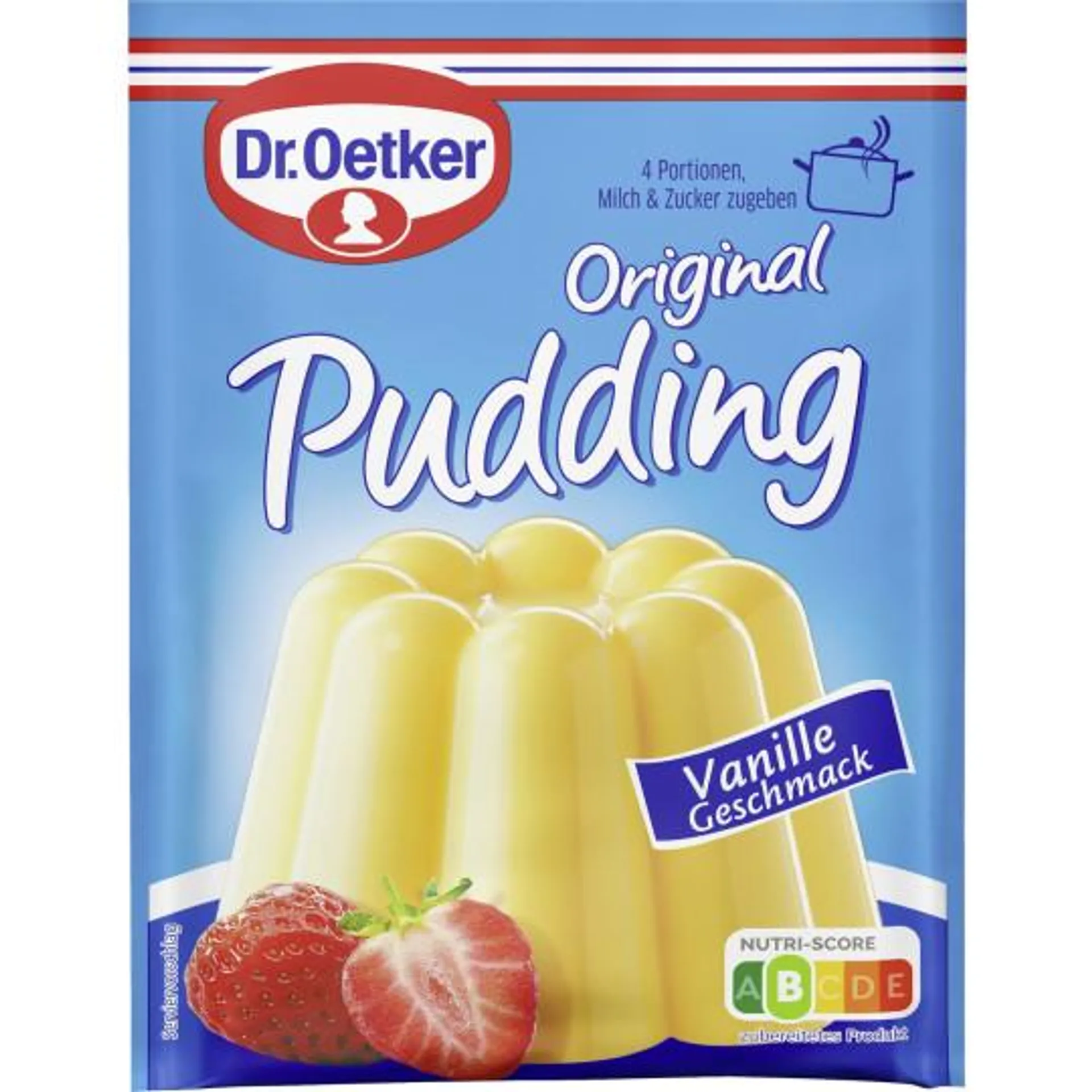 Dr.Oetker Original Pudding Vanille Geschmack für 3 x 500 ml