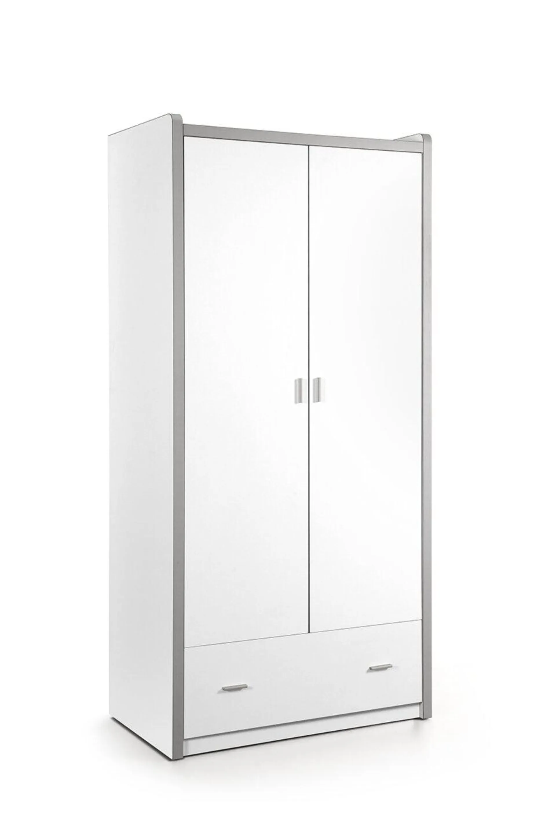 Kleiderschrank BONNY - weiß - 97 cm