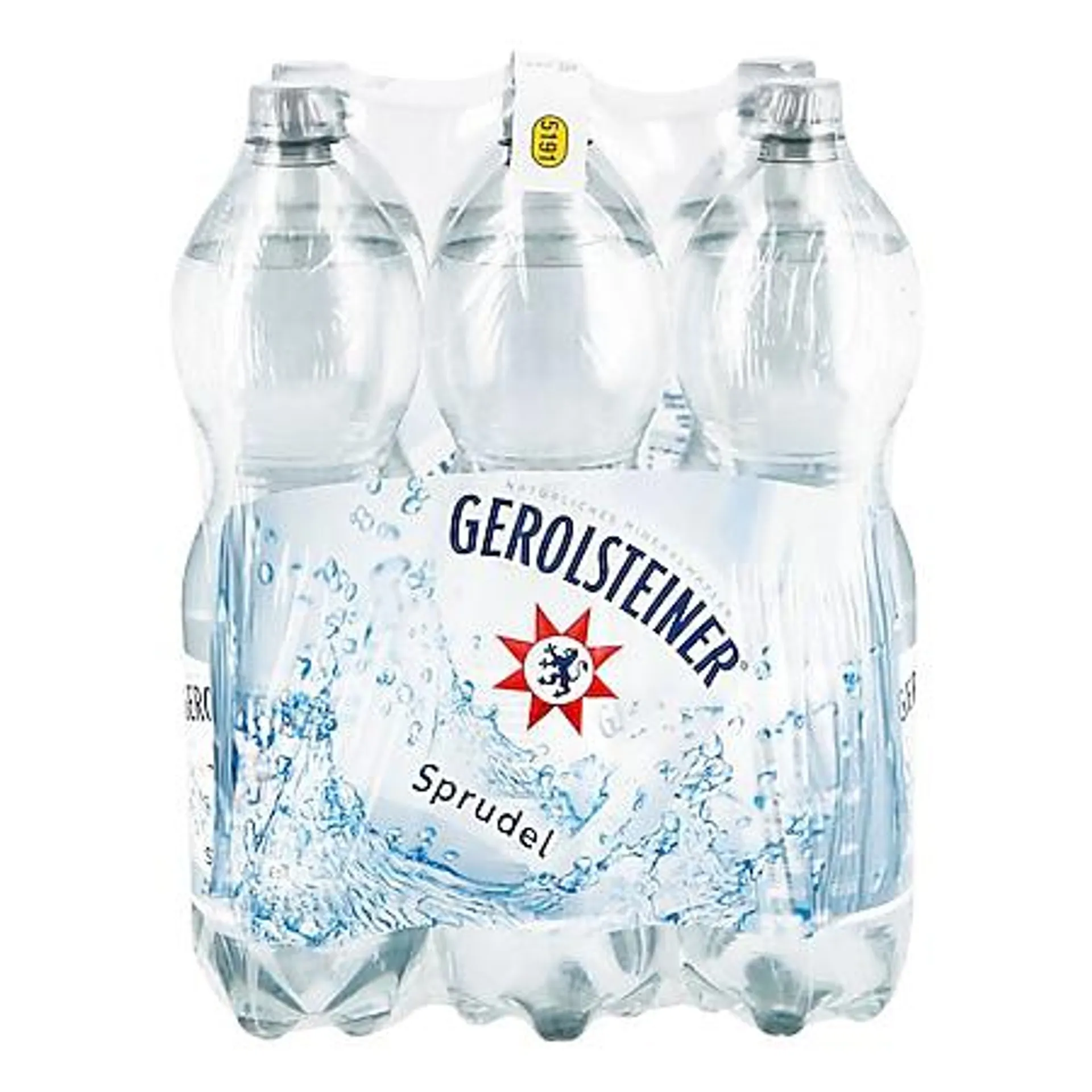 Gerolsteiner Mineralwasser Sprudel 1,5 Liter, 6er Pack