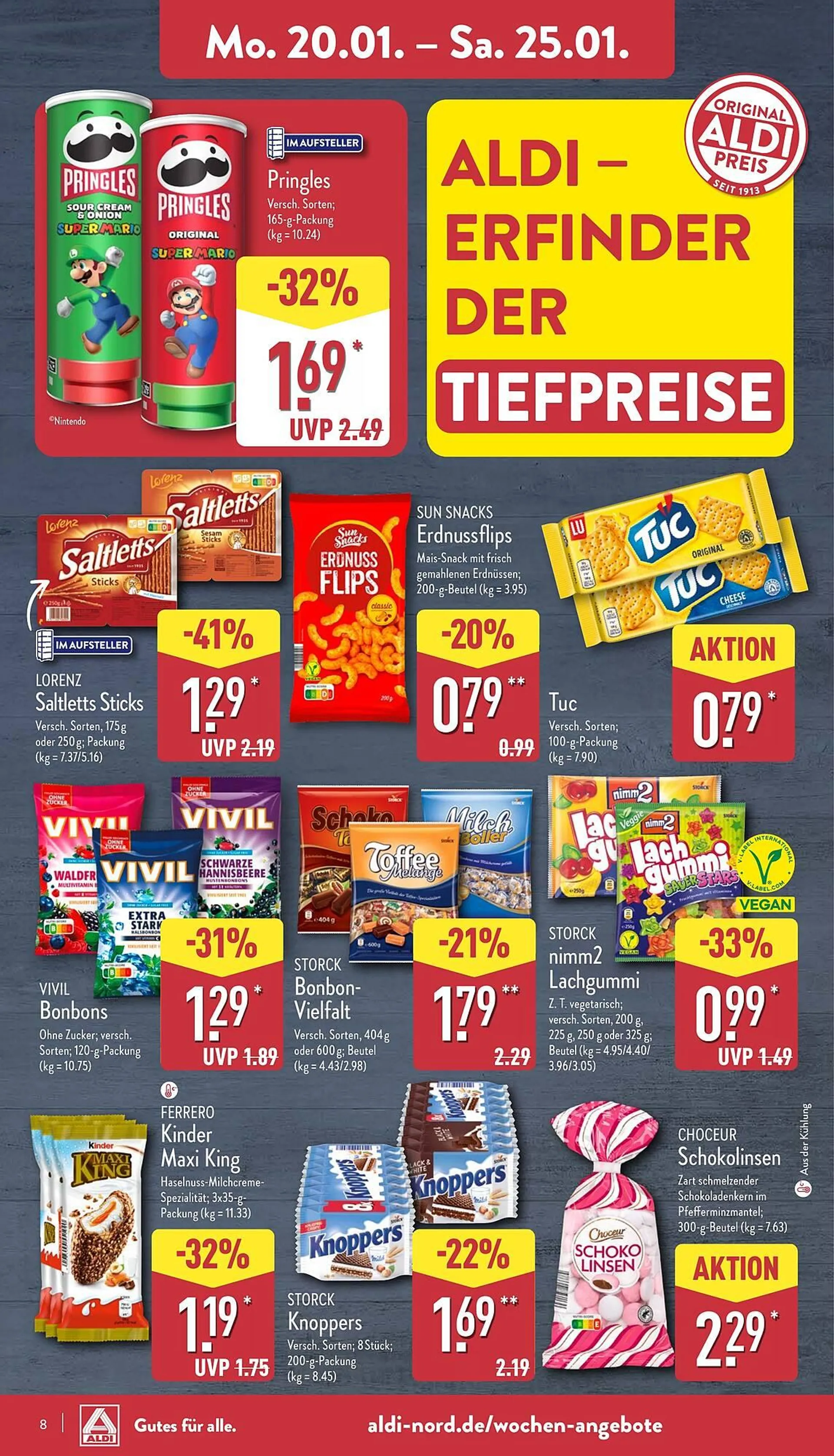 Aldi Nord Prospekt von 20. Januar bis 26. Januar 2025 - Prospekt seite 8