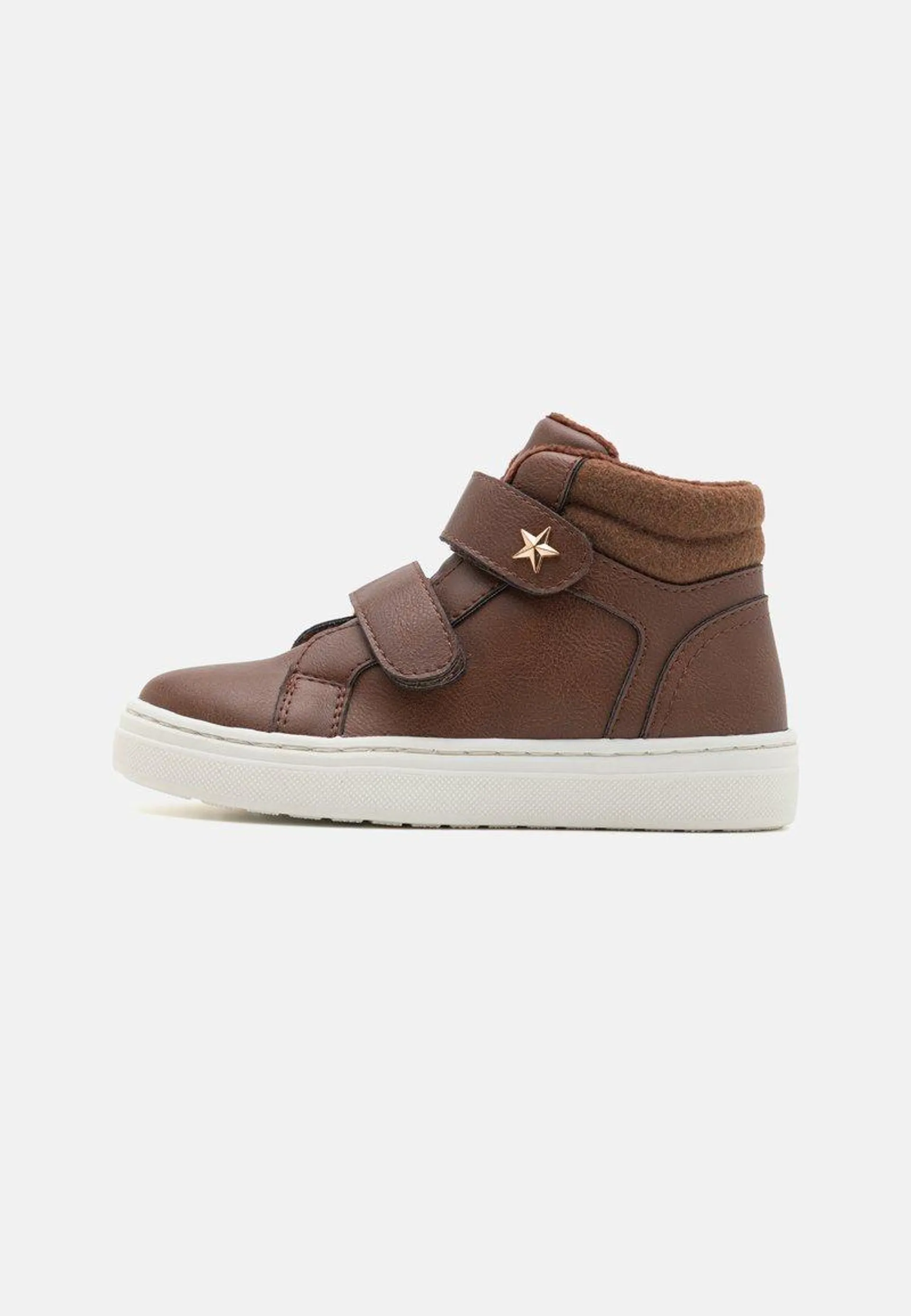 High-top trainers - brown