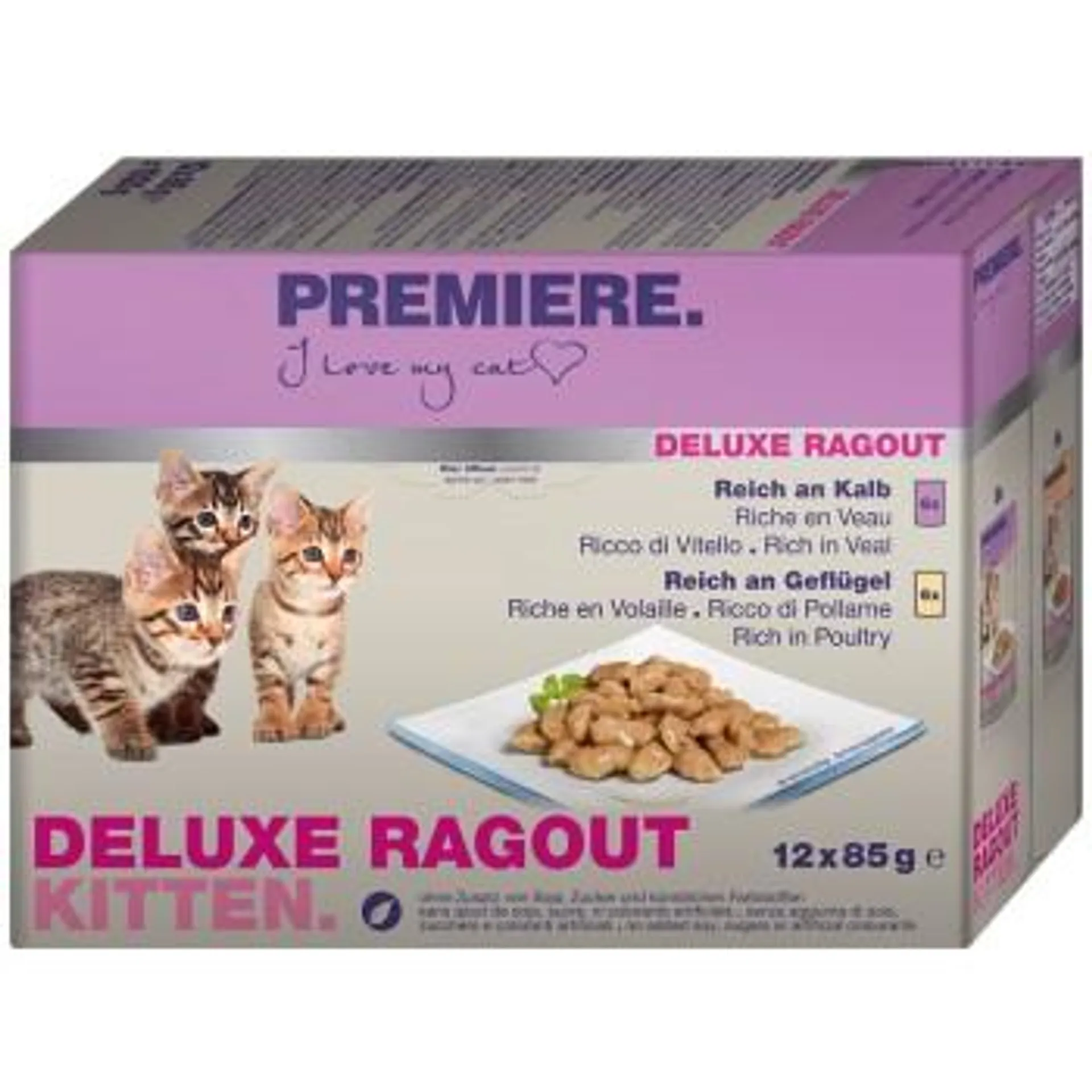 PREMIERE Deluxe Ragout Kitten Multipack 12x85g