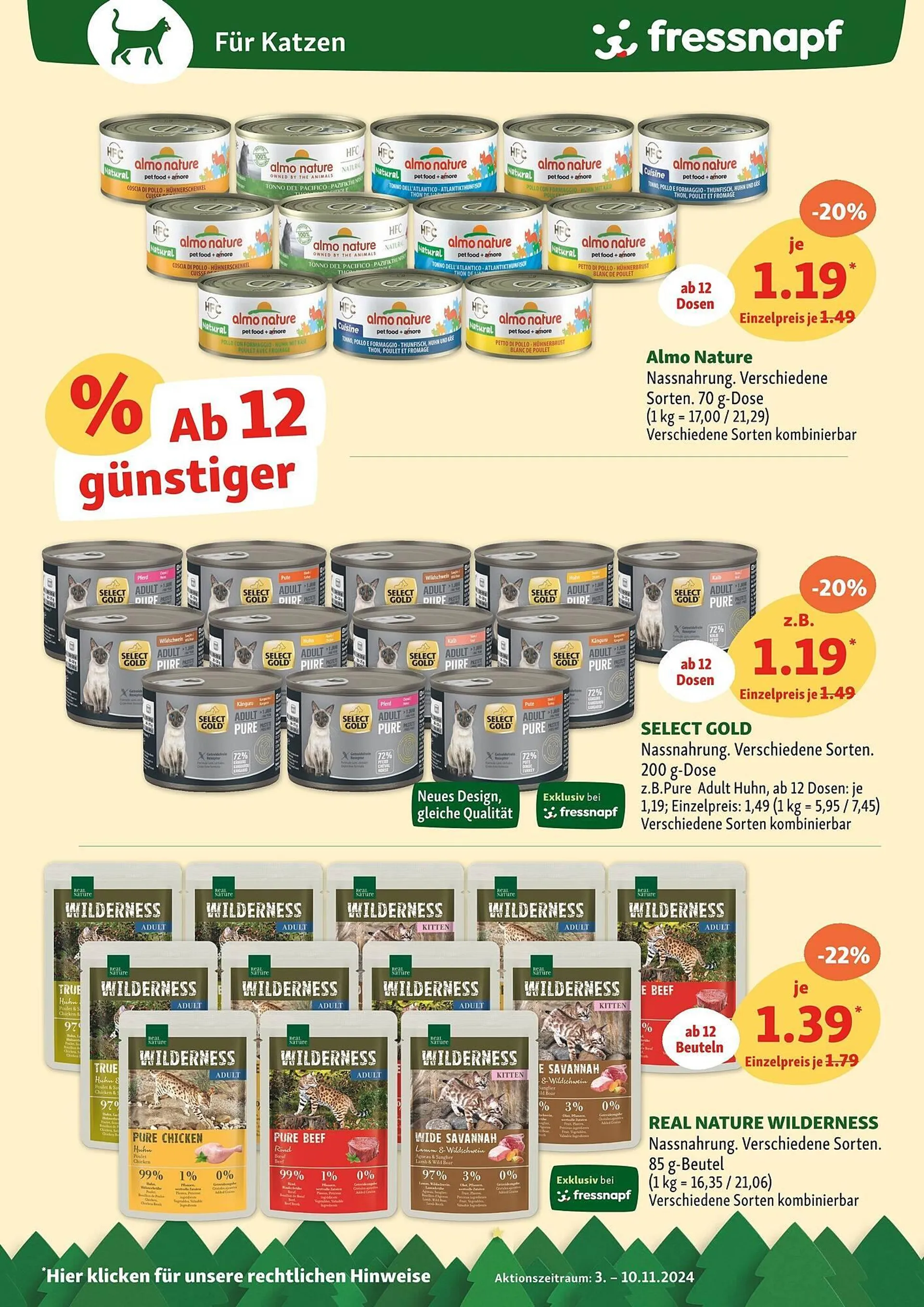 Fressnapf Prospekt von 3. November bis 10. November 2024 - Prospekt seite 12