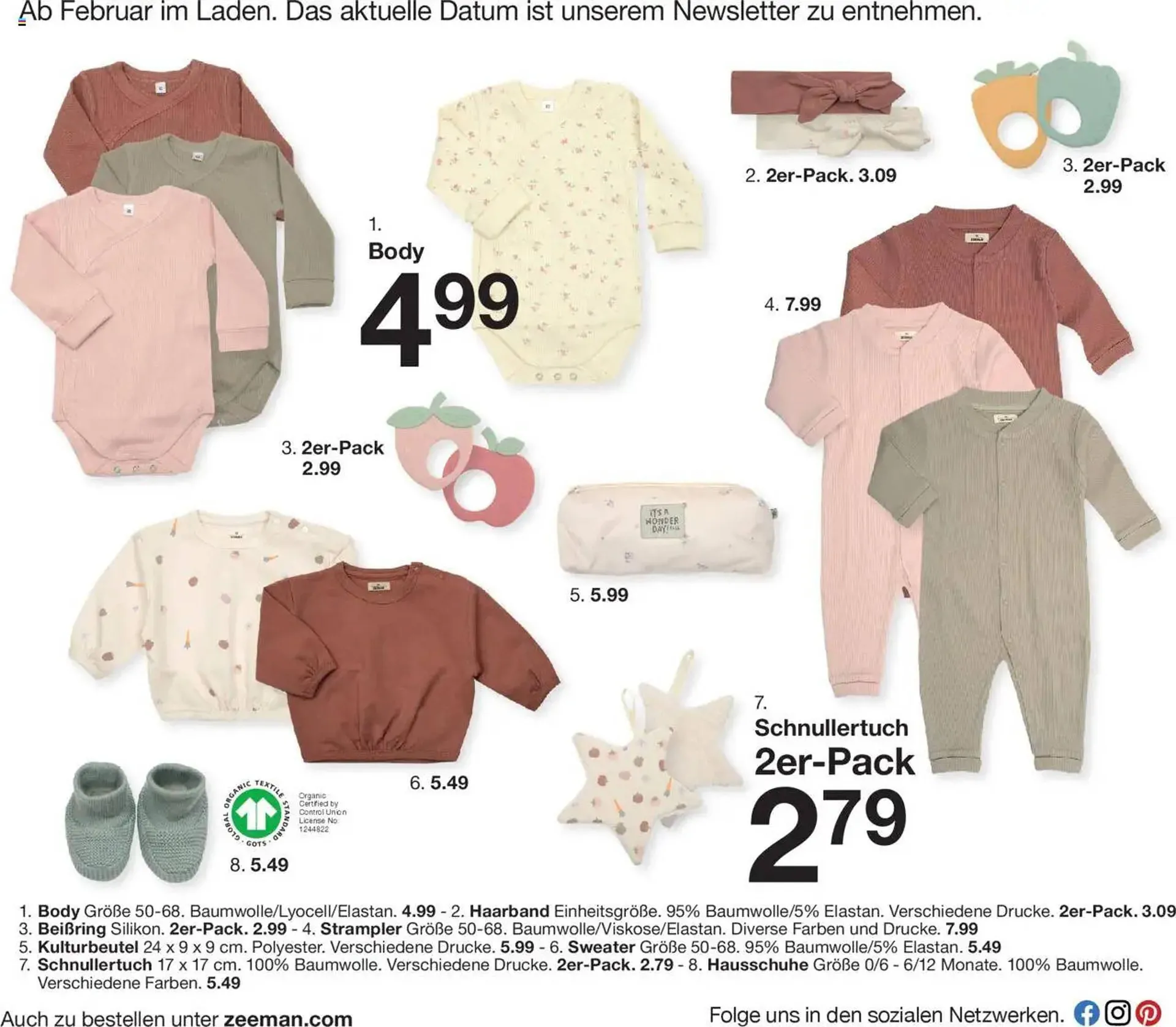 Zeeman Prospekt von 3. Februar bis 30. April 2025 - Prospekt seite 4