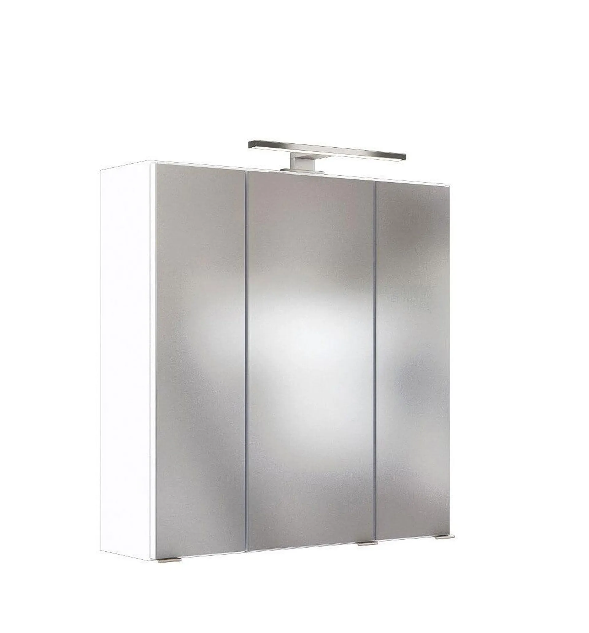 Spiegelschrank Baabe 60 x 66 cm weiß LED Beleuchtung