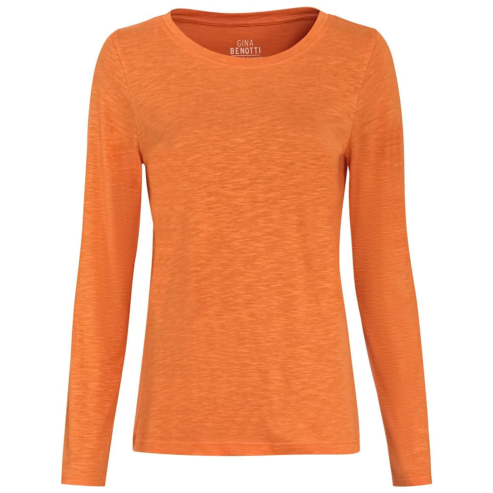 Damen Langarmshirt unifarben