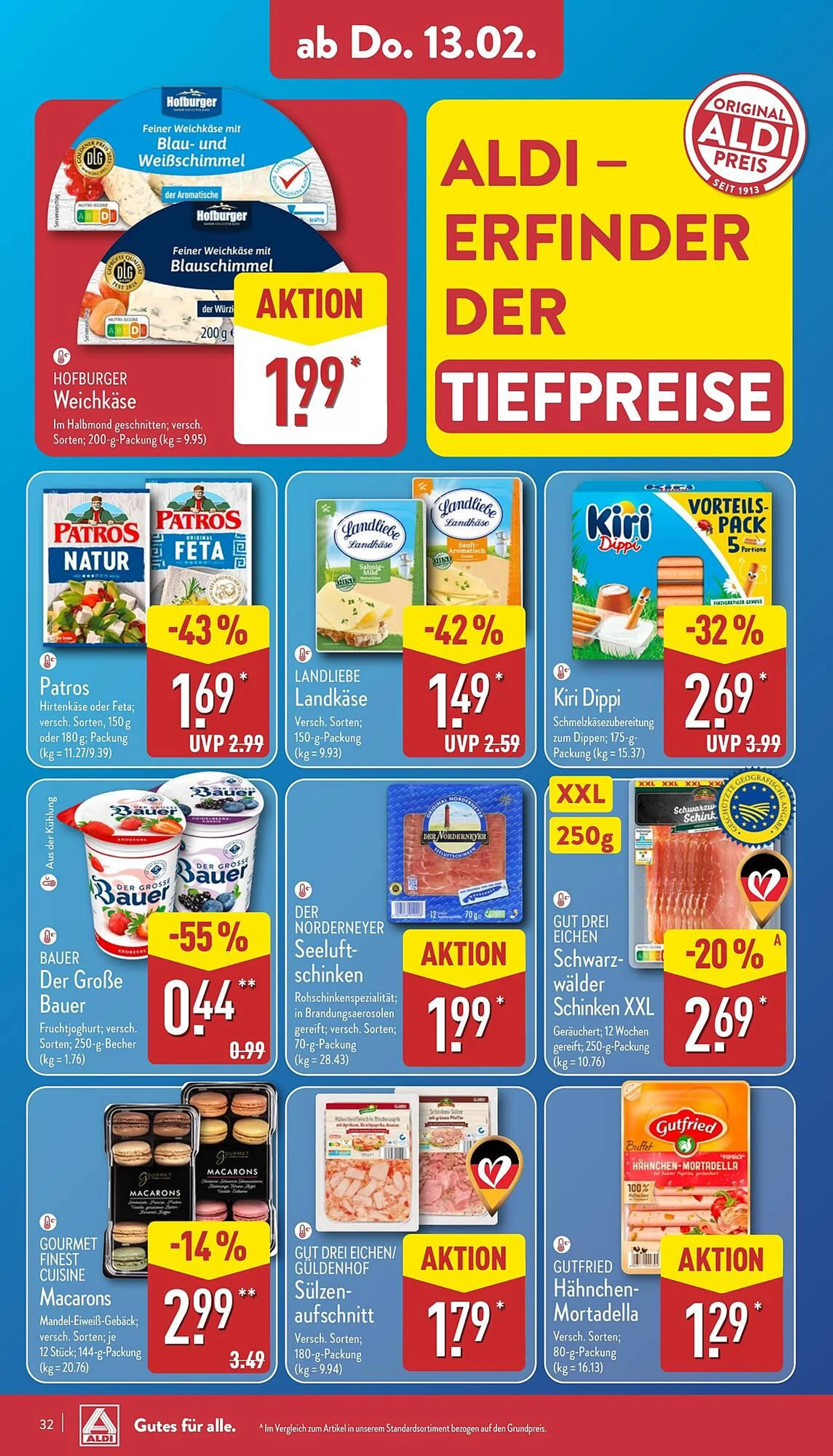 Aldi Nord Prospekt von 10. Februar bis 15. Februar 2025 - Prospekt seite 32