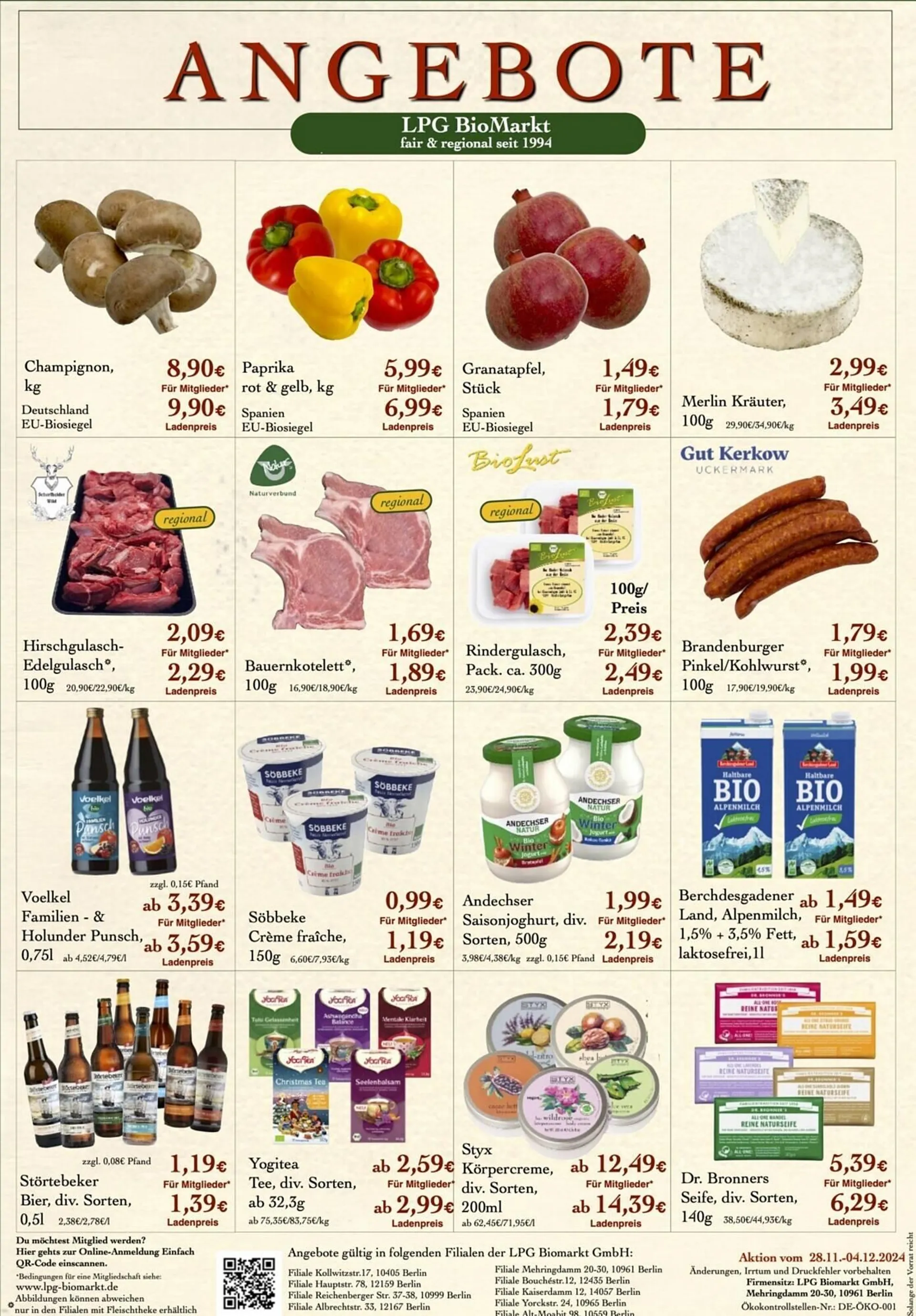 LPG Biomarkt Prospekt von 28. November bis 4. Dezember 2024 - Prospekt seite 2