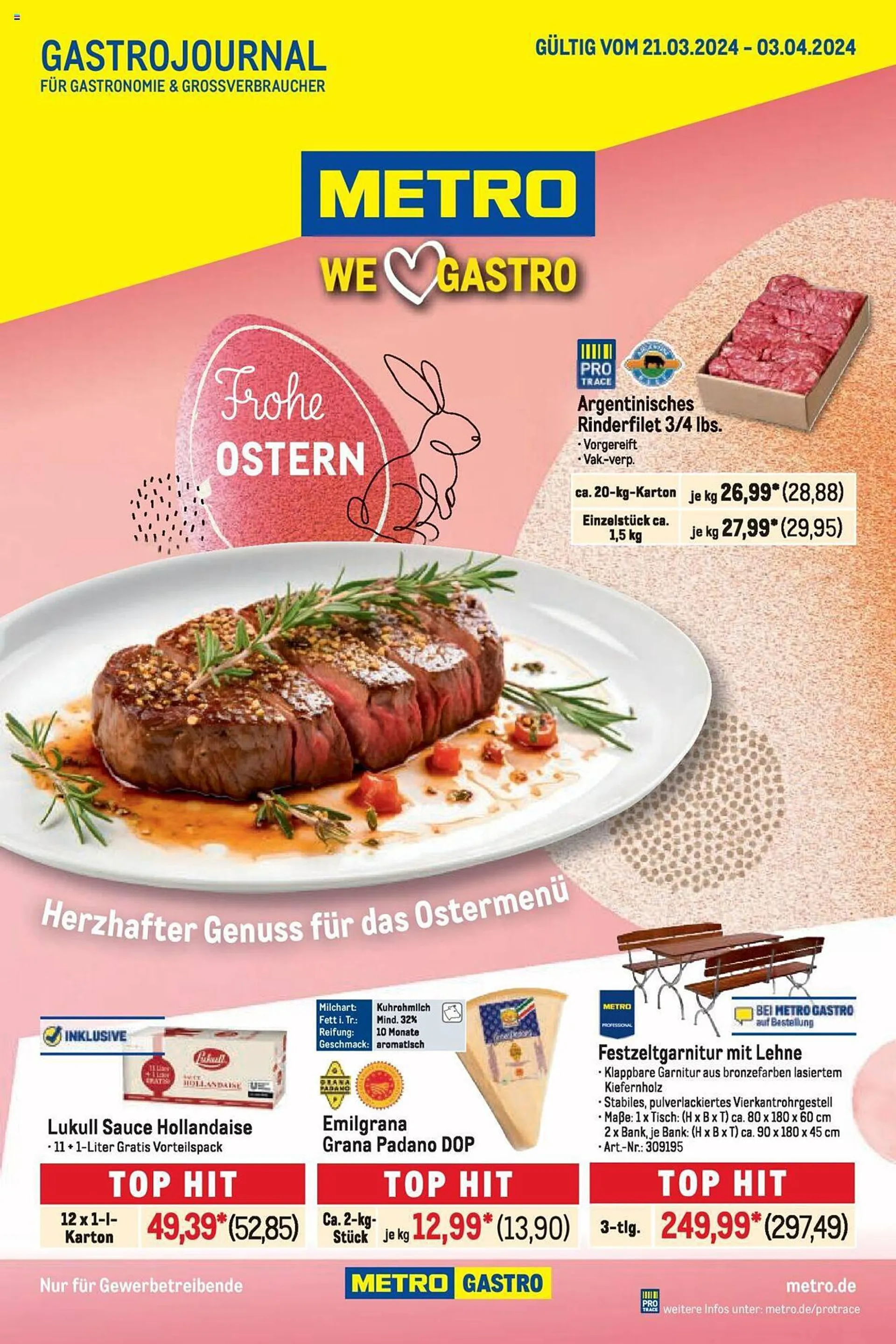 METRO Prospekt - Gastrojournal von 21. März bis 3. April 2024 - Prospekt seite 