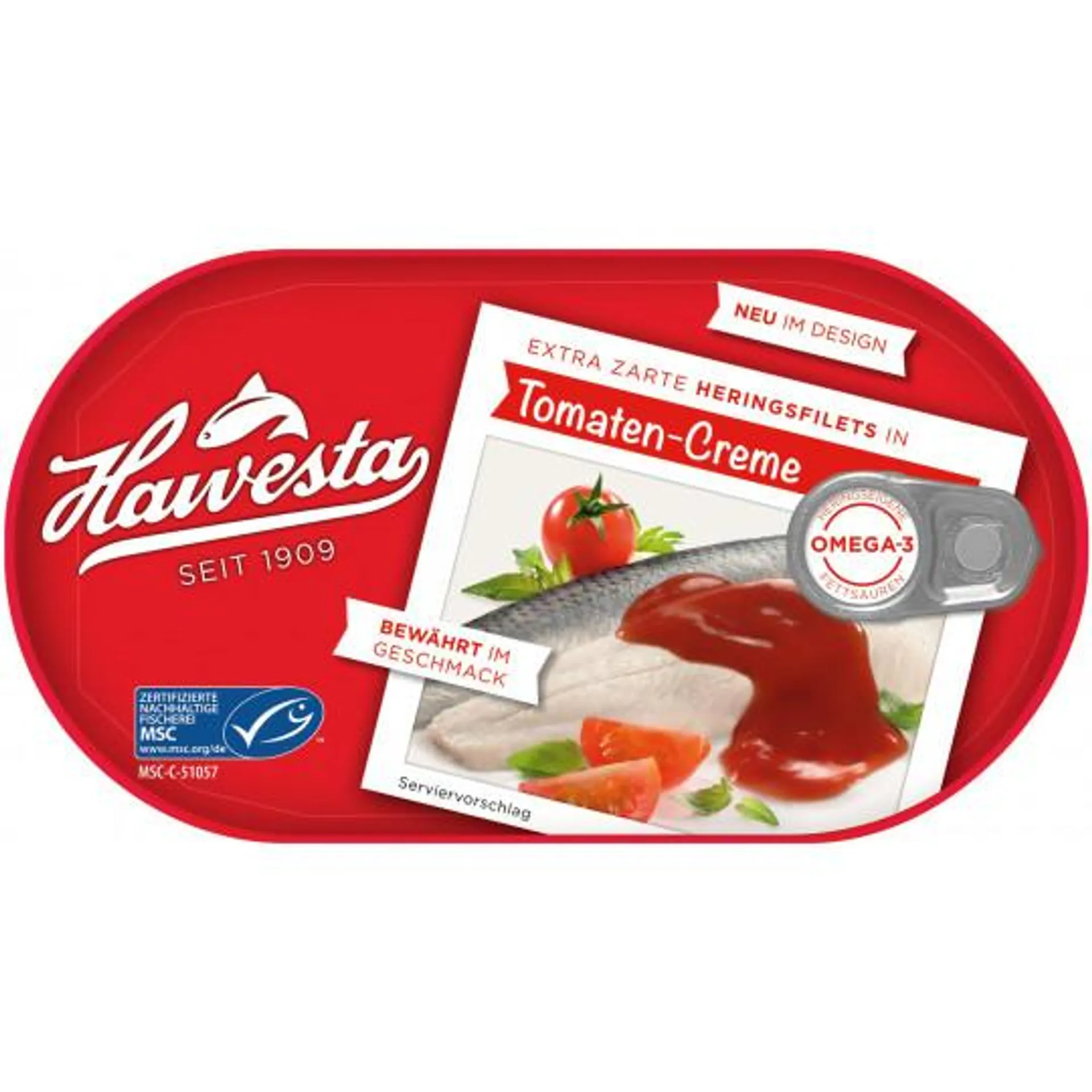 Hawesta Heringsfilet Tomaten-Creme 200G