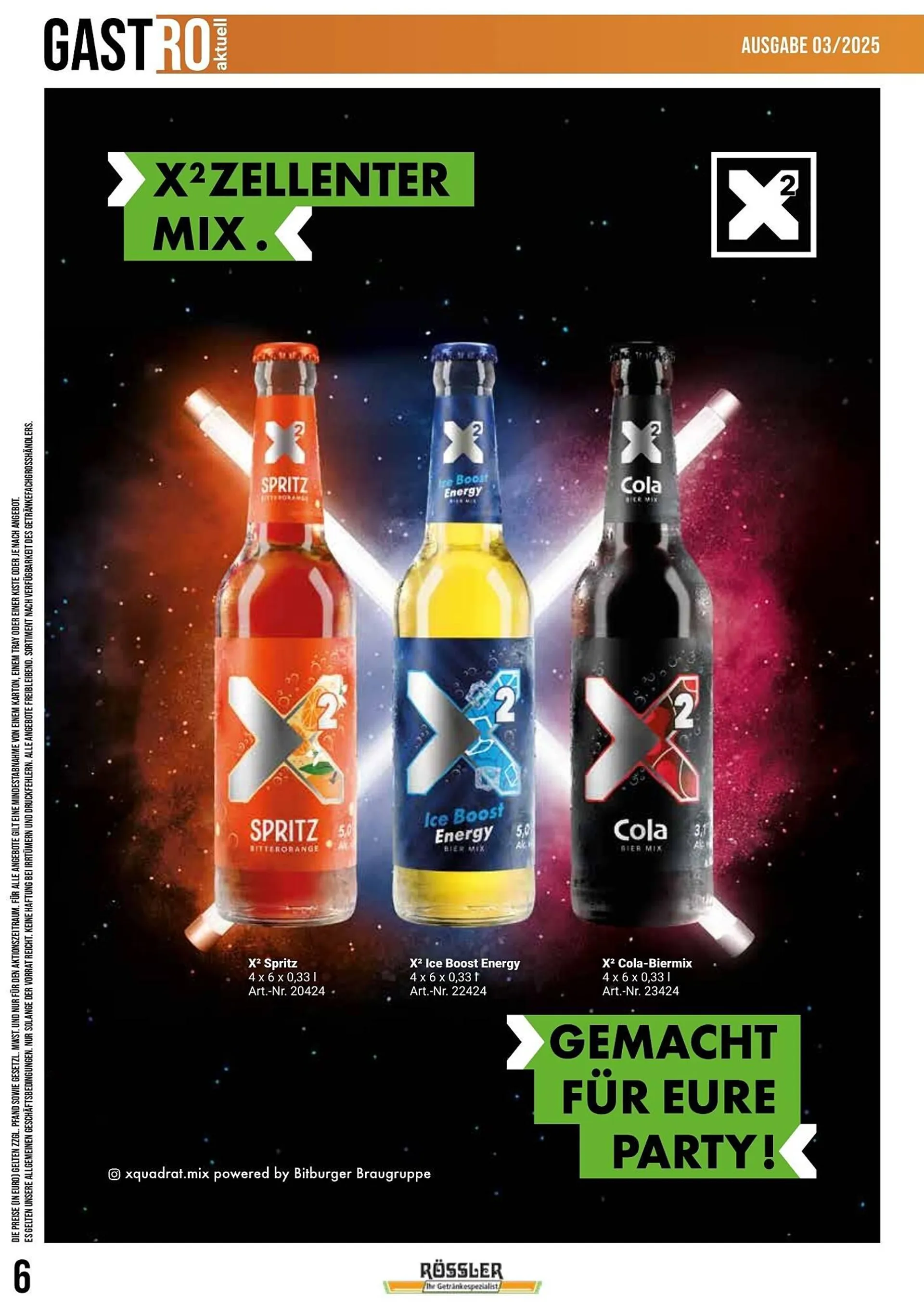 Getränke Rössler Prospekt von 1. Mai bis 30. Juni 2025 - Prospekt seite 6