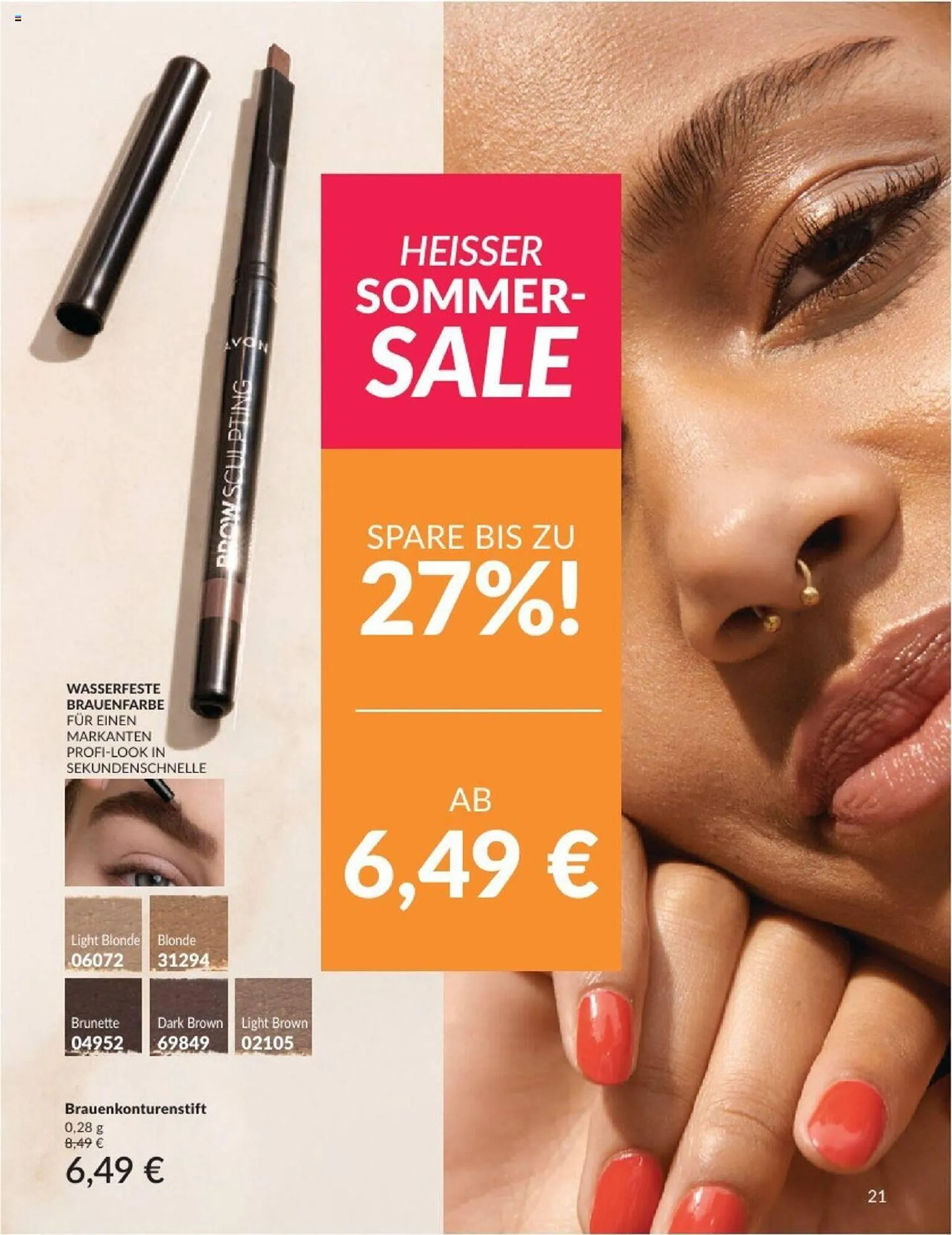 Avon Prospekt von 1. Juli bis 31. Juli 2024 - Prospekt seite 21