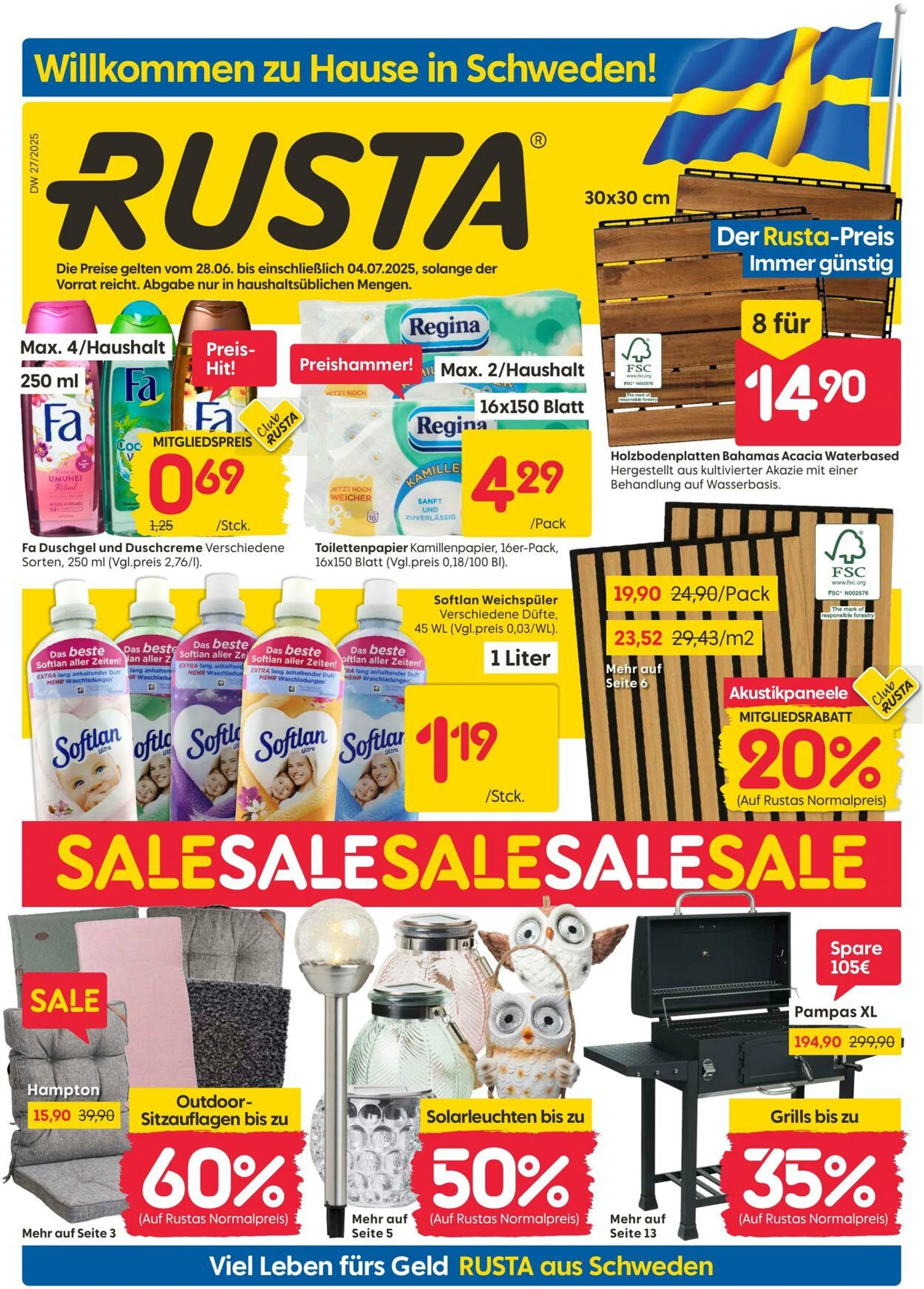 Rusta von 30. Juni bis 6. Juli 2025 - Prospekt seite 1