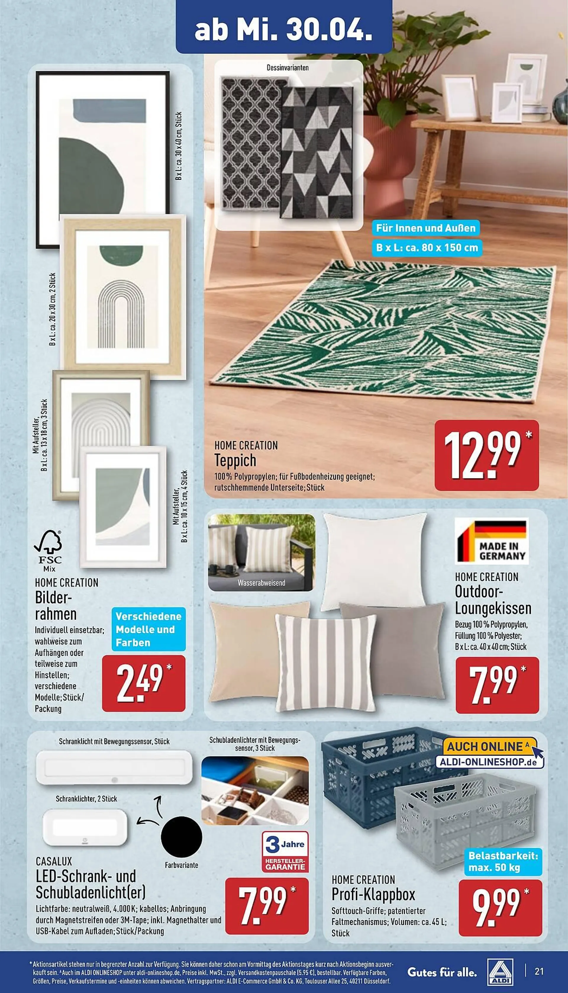 Aldi Nord Prospekt von 28. April bis 3. Mai 2025 - Prospekt seite 21