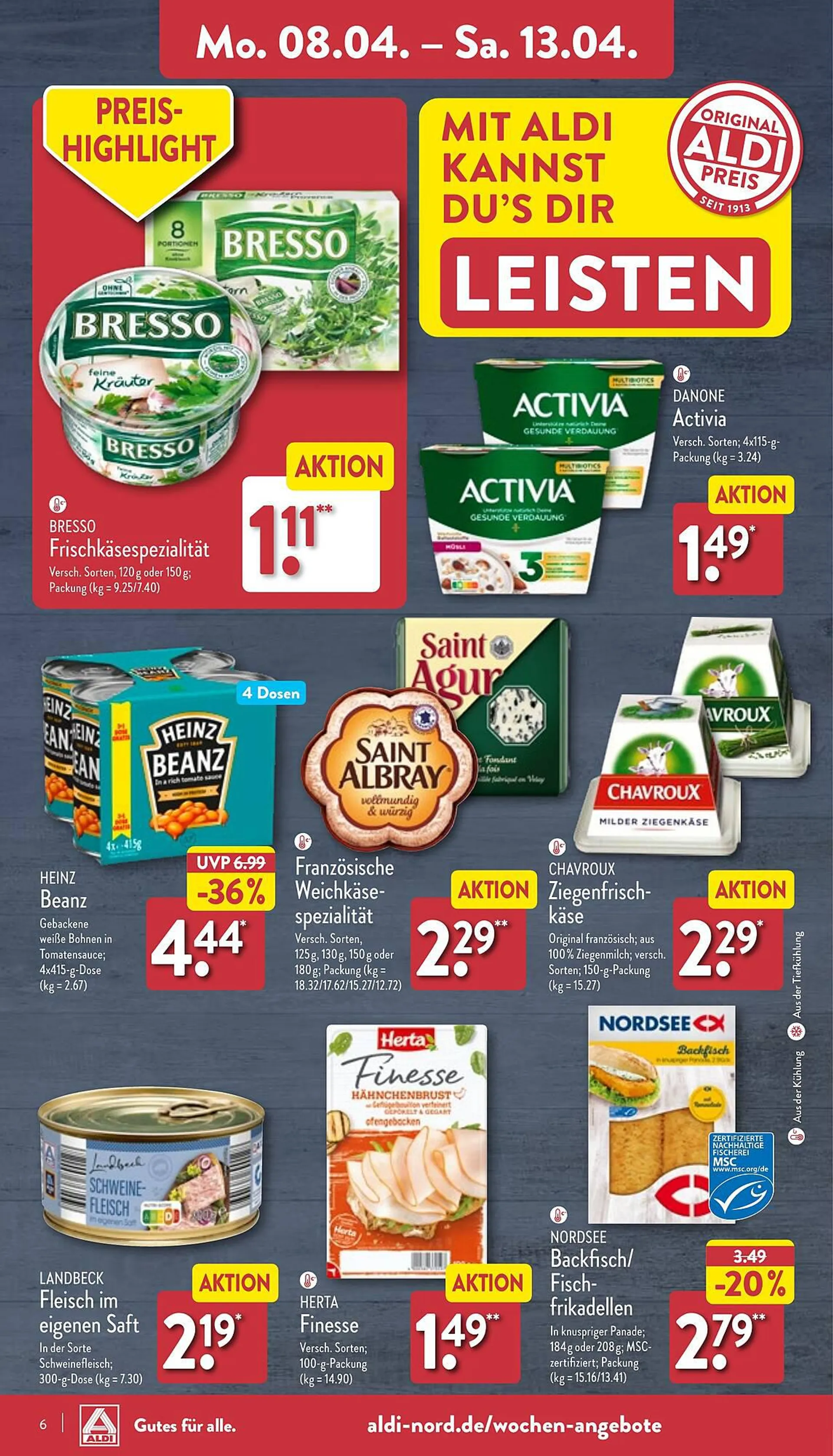 Aldi Nord Prospekt von 8. April bis 13. April 2024 - Prospekt seite 6