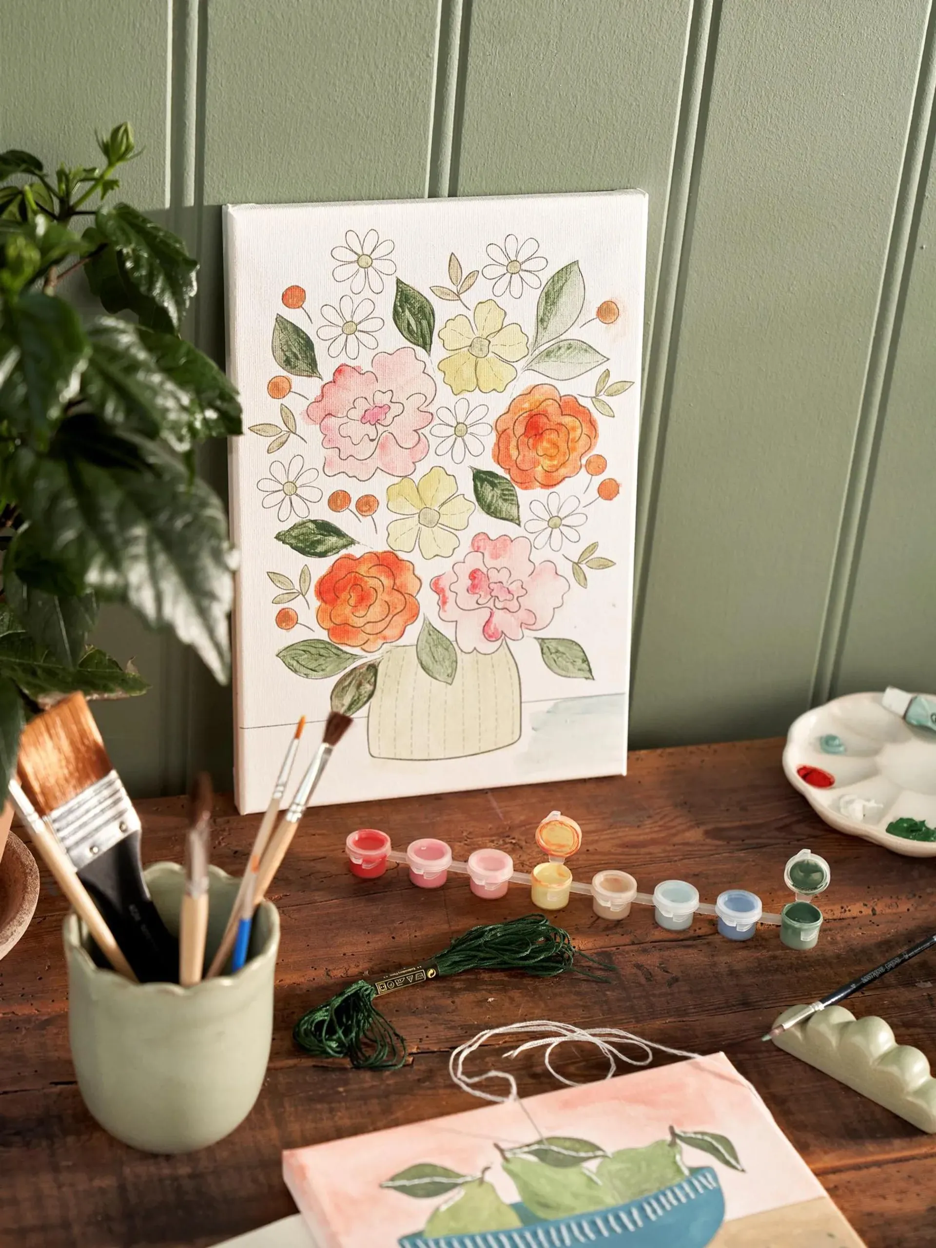 Painting and embroidery kit