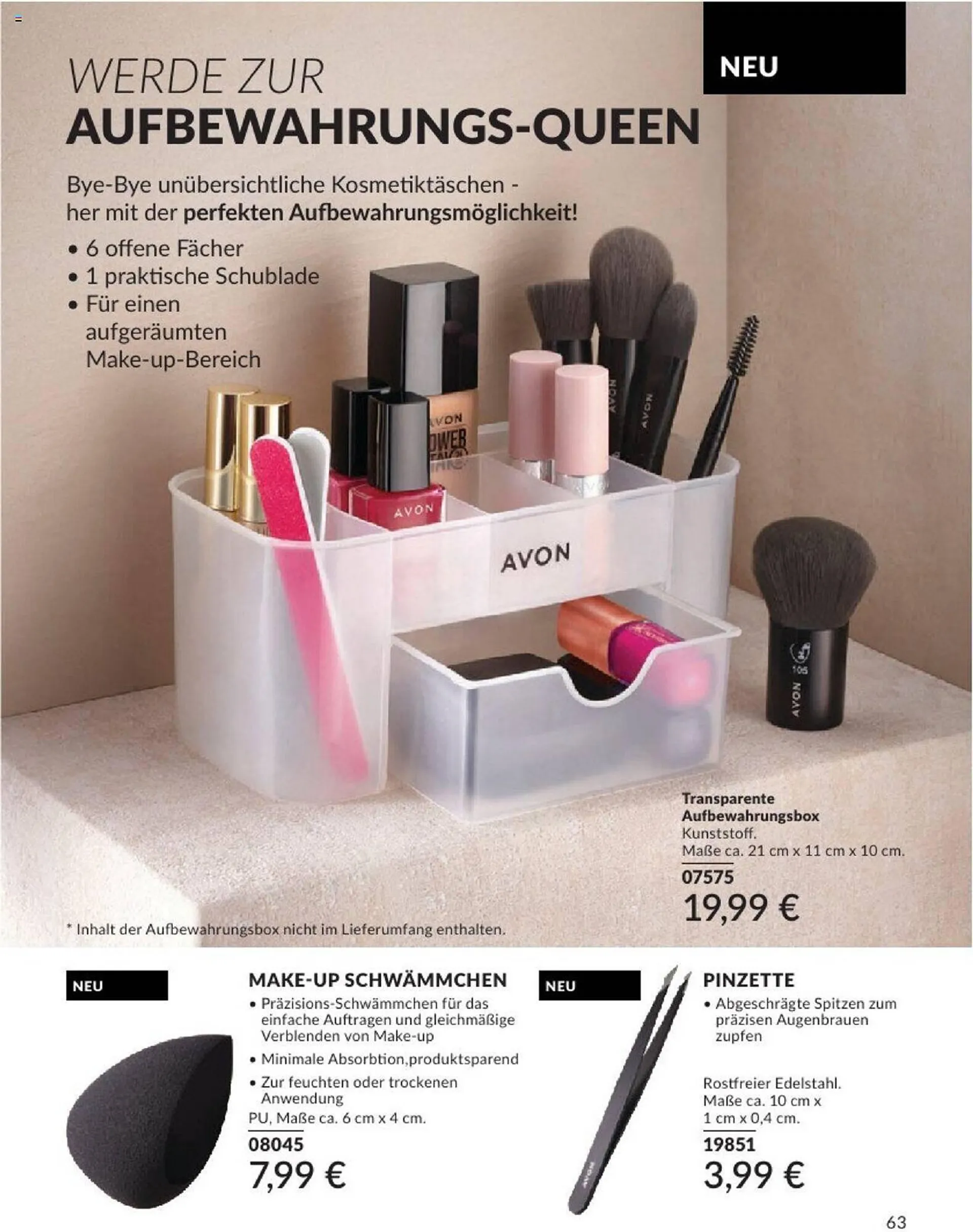 Avon Prospekt von 1. Juli bis 31. Juli 2024 - Prospekt seite 63