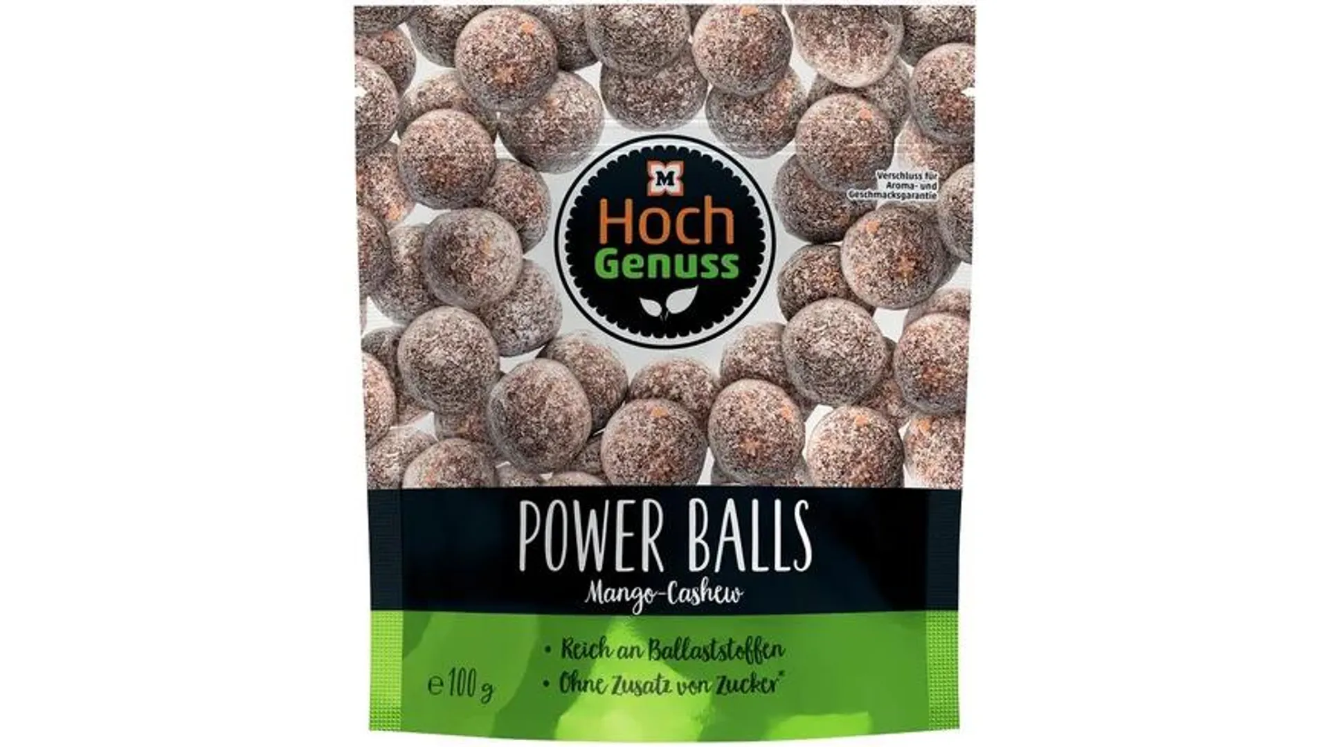 Hochgenuss Power Balls Mango-Cashew