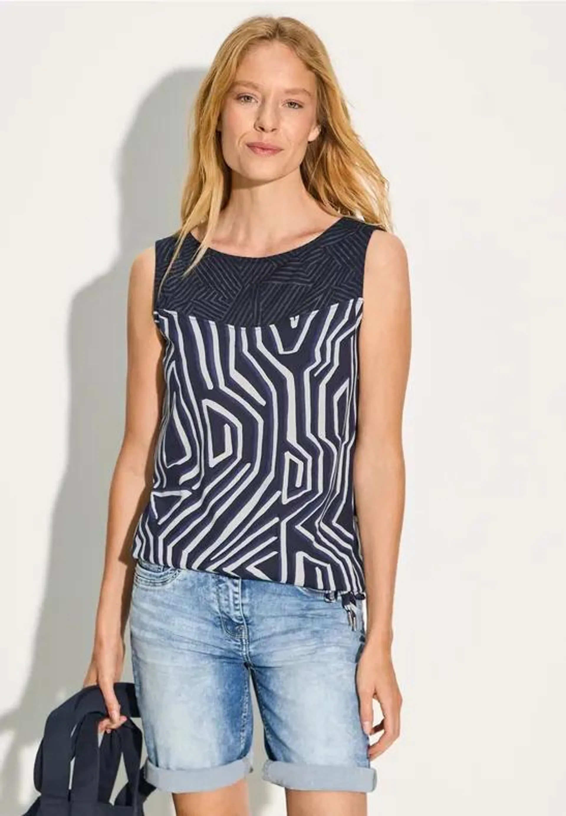 Burn-Out Top mit Print