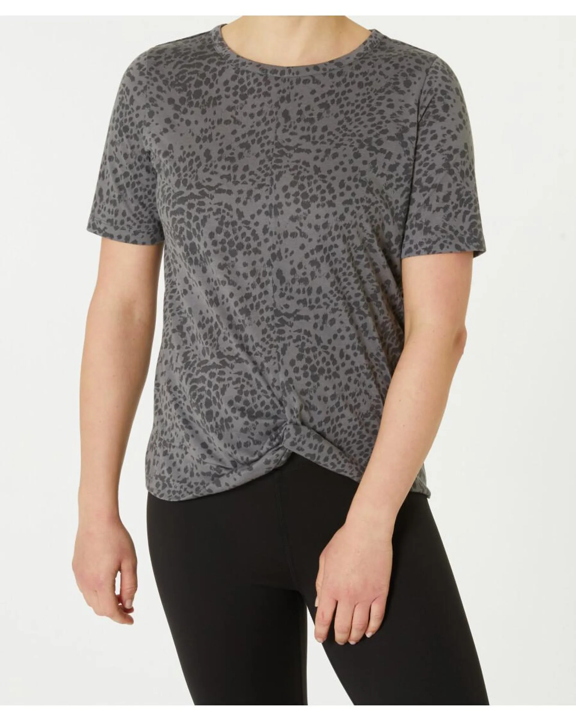 Sport-Shirt mit Leopardenmuster