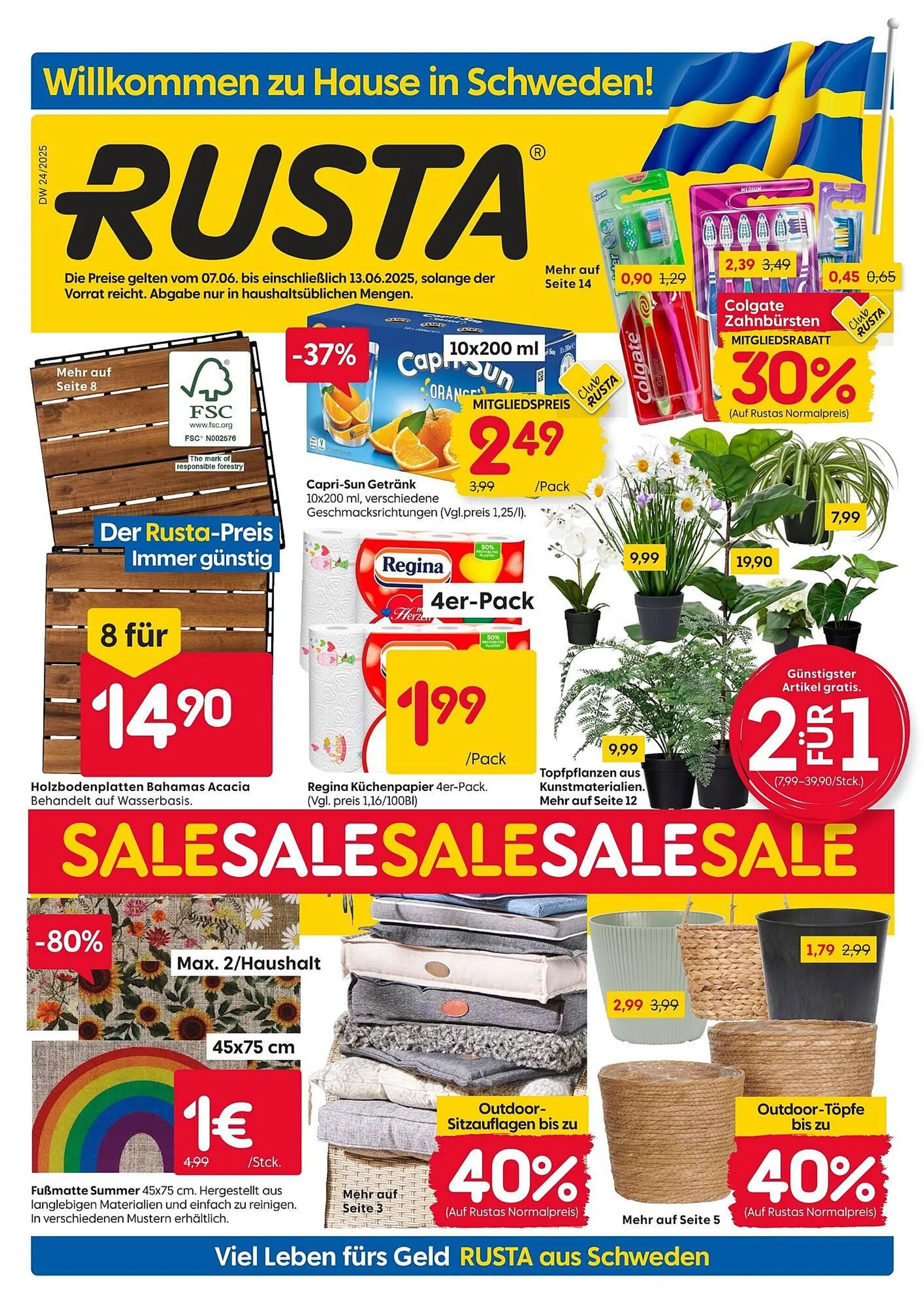 Rusta Prospekt von 7. Juni bis 13. Juni 2025 - Prospekt seite 1