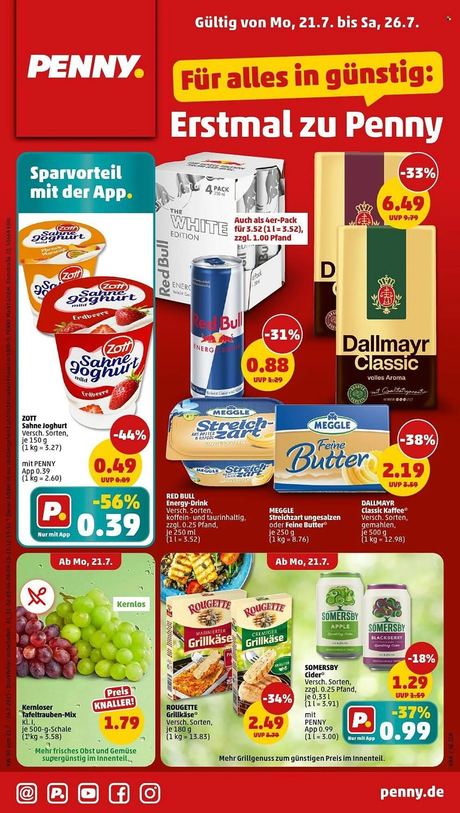 PENNY Prospekt von 21. Juli bis 26. Juli 2025 - Prospekt seite 1