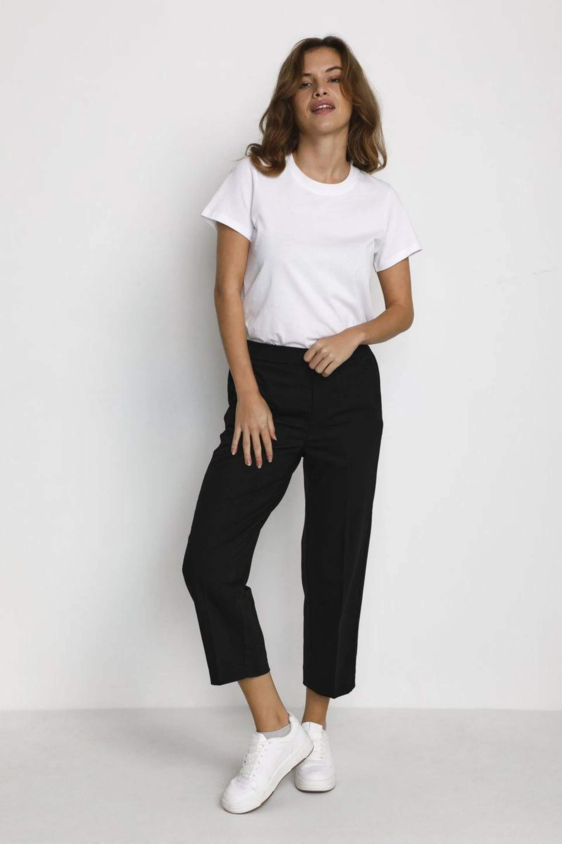 SAKURA CROPPED PANTS - Pantalon classique